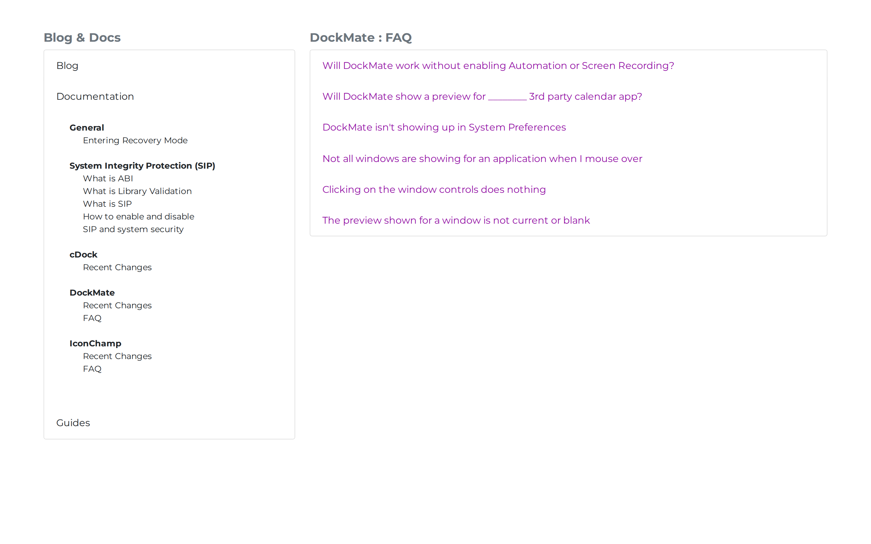 DockMate — docs