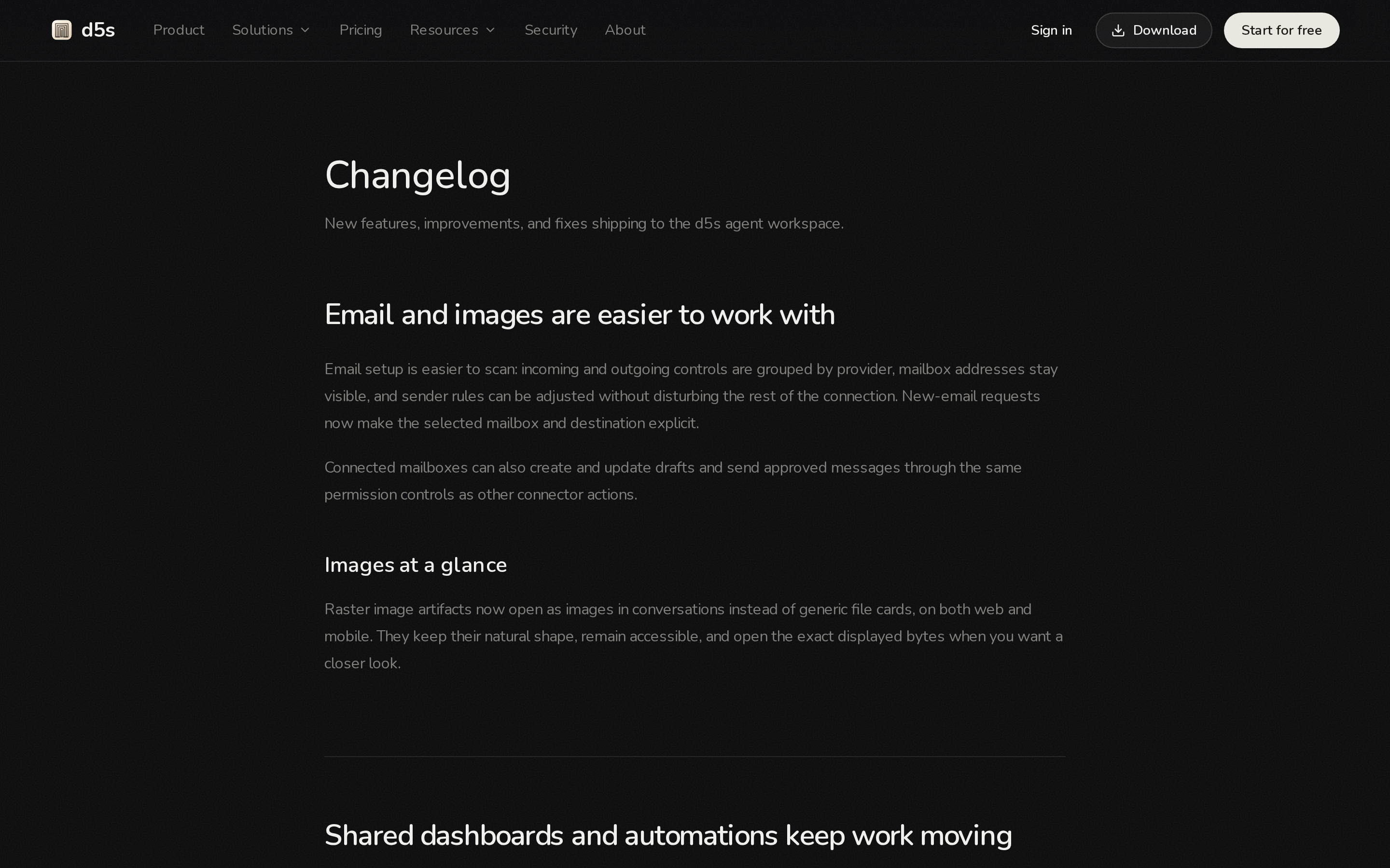 d5s — changelog