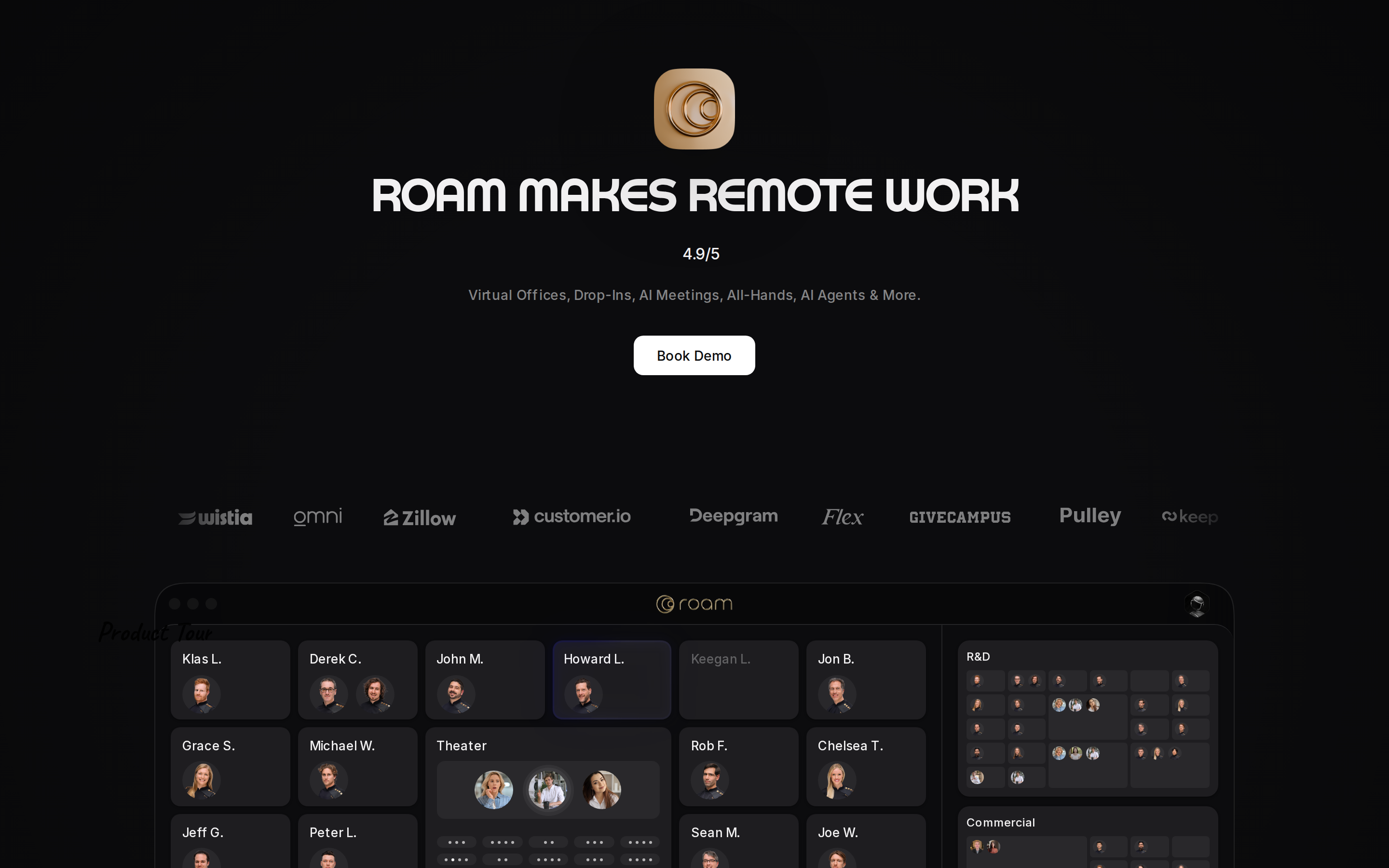 Roam — hero