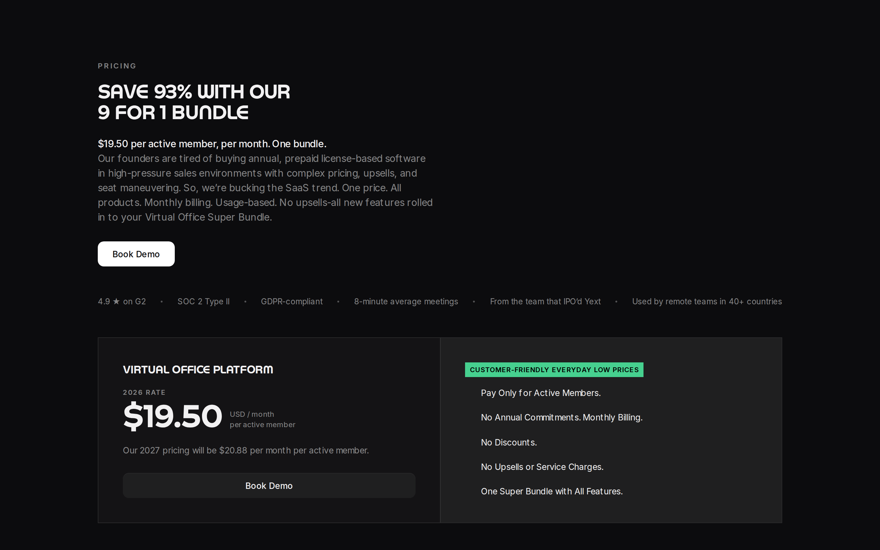 Roam — pricing