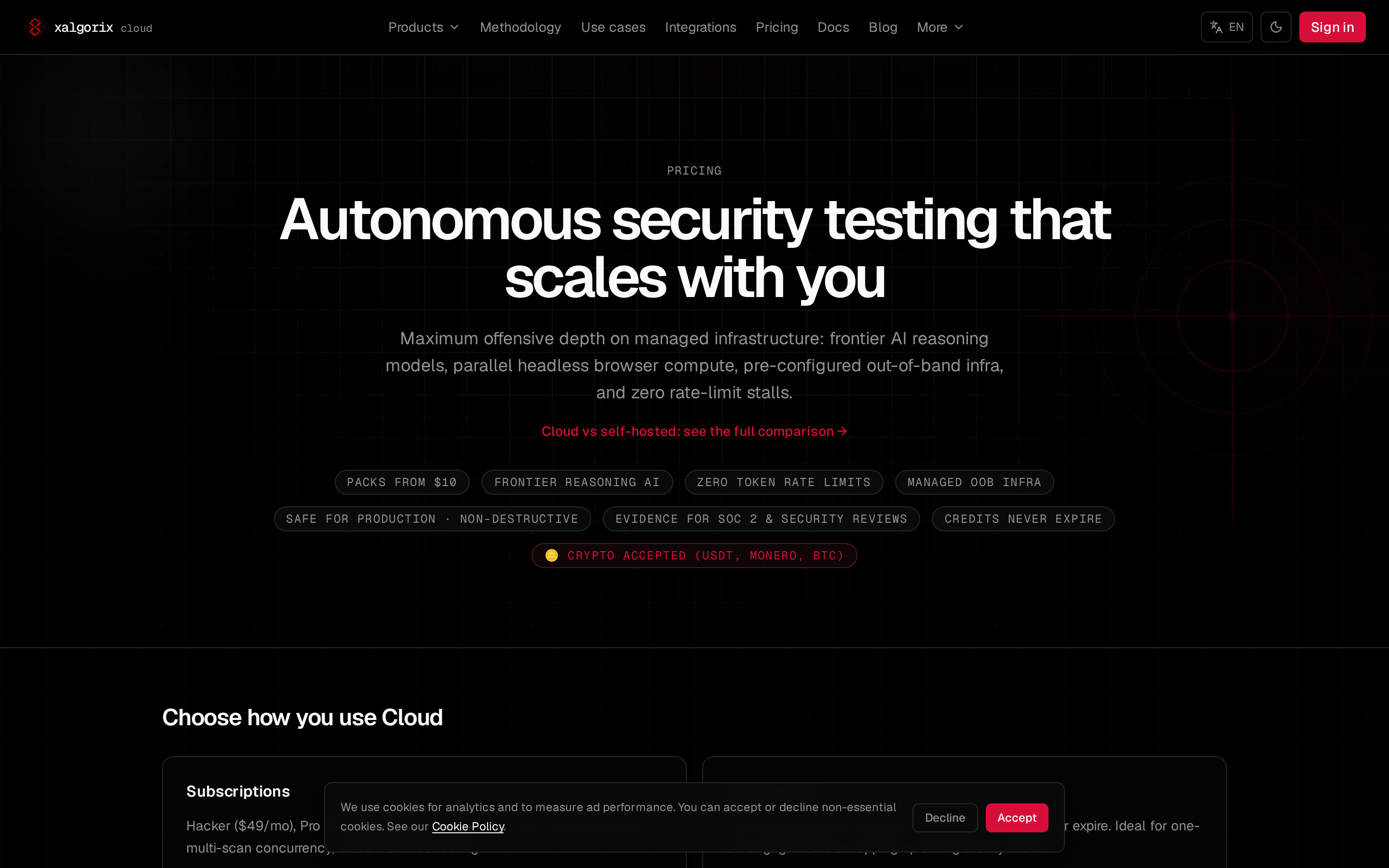 Xalgorix — pricing