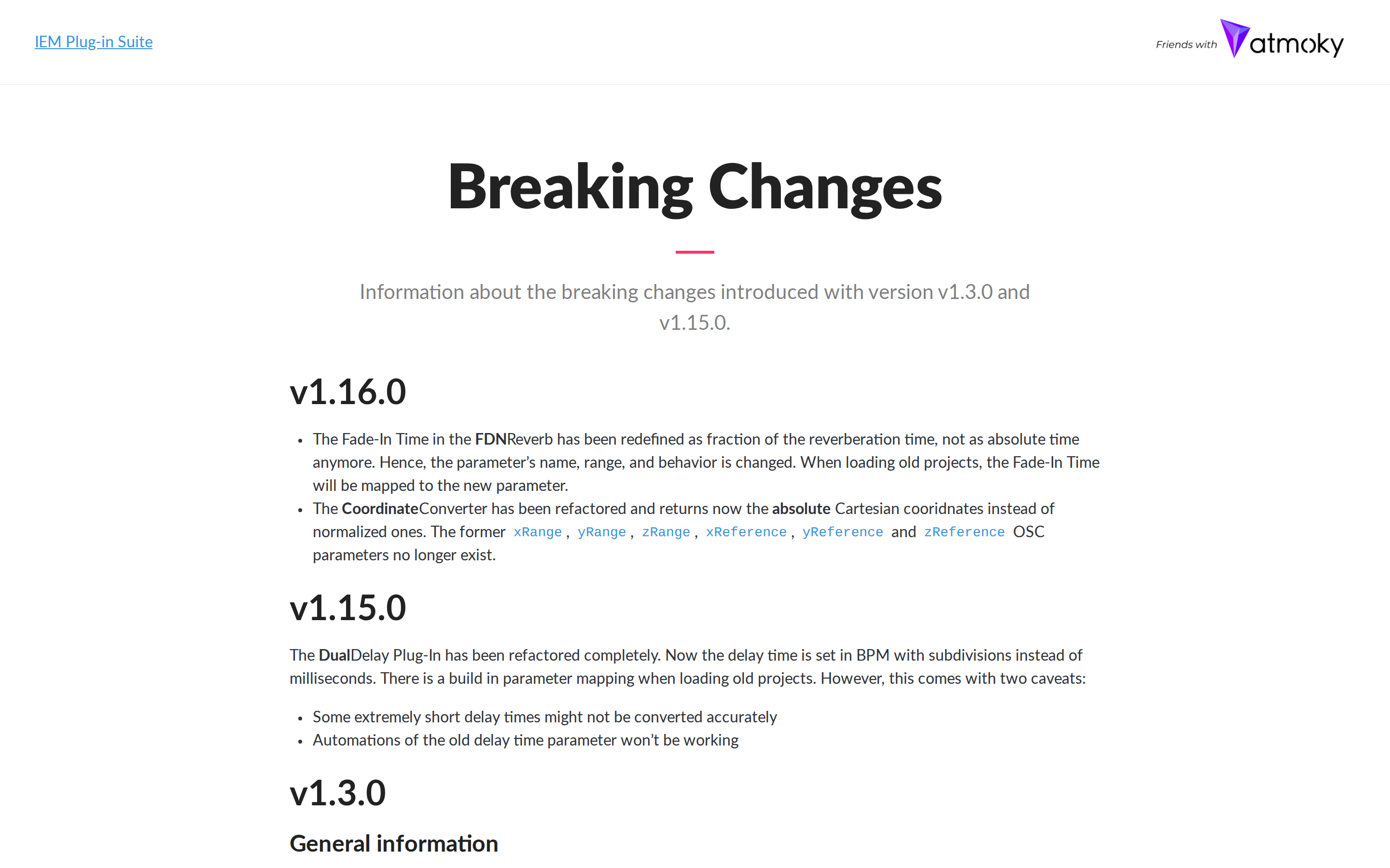 IEM Plug-in Suite — docs