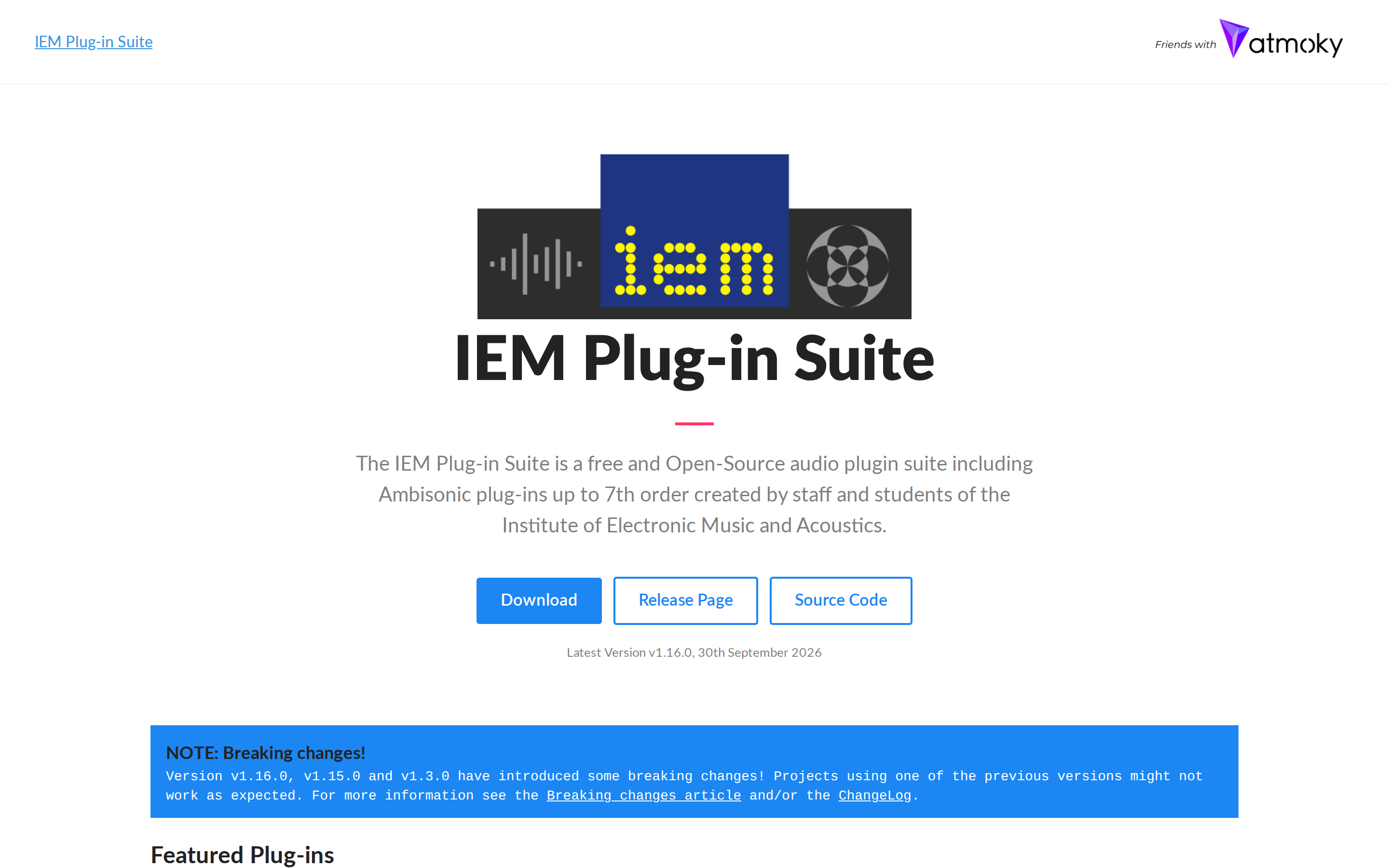 IEM Plug-in Suite — hero