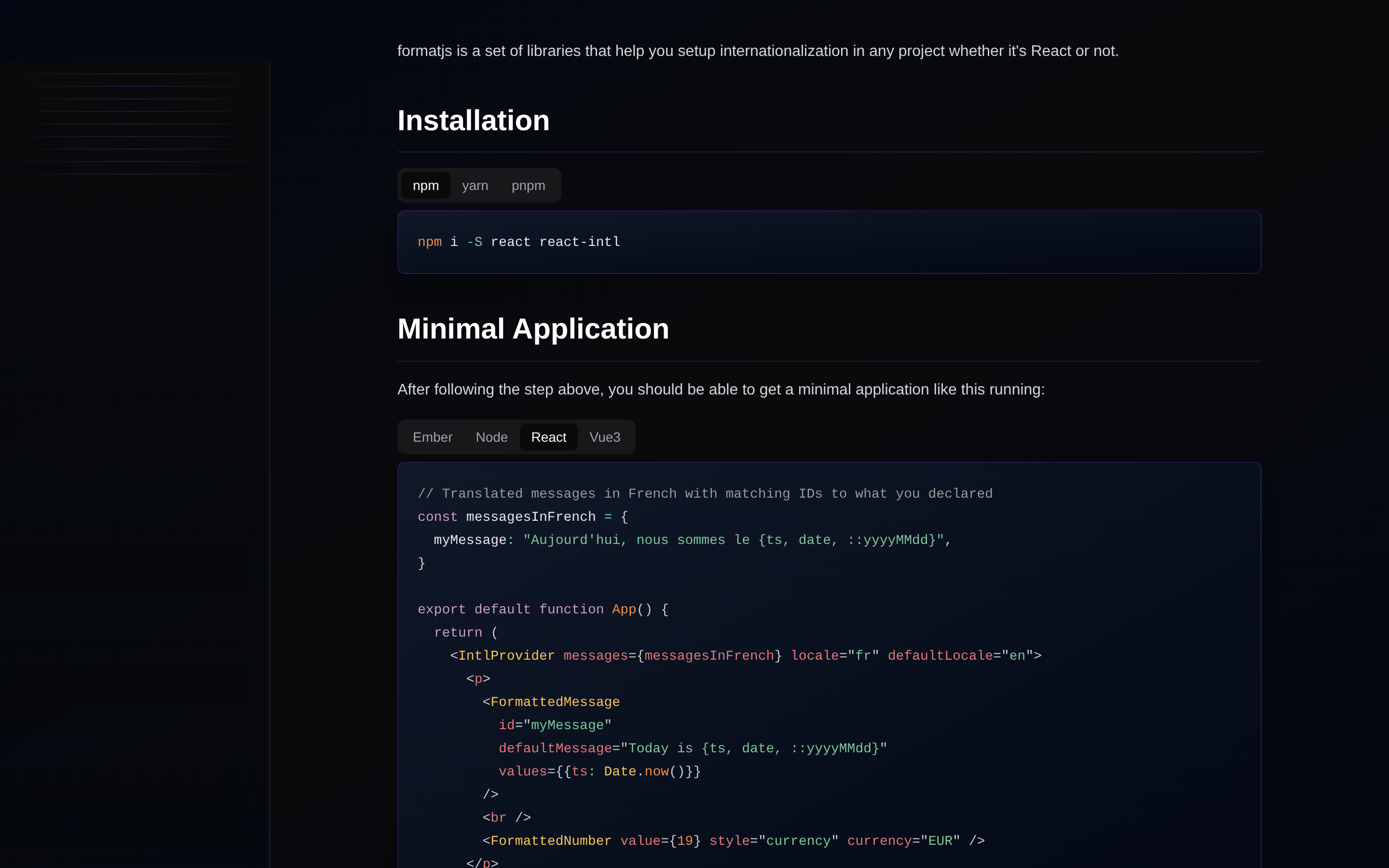 FormatJS — docs