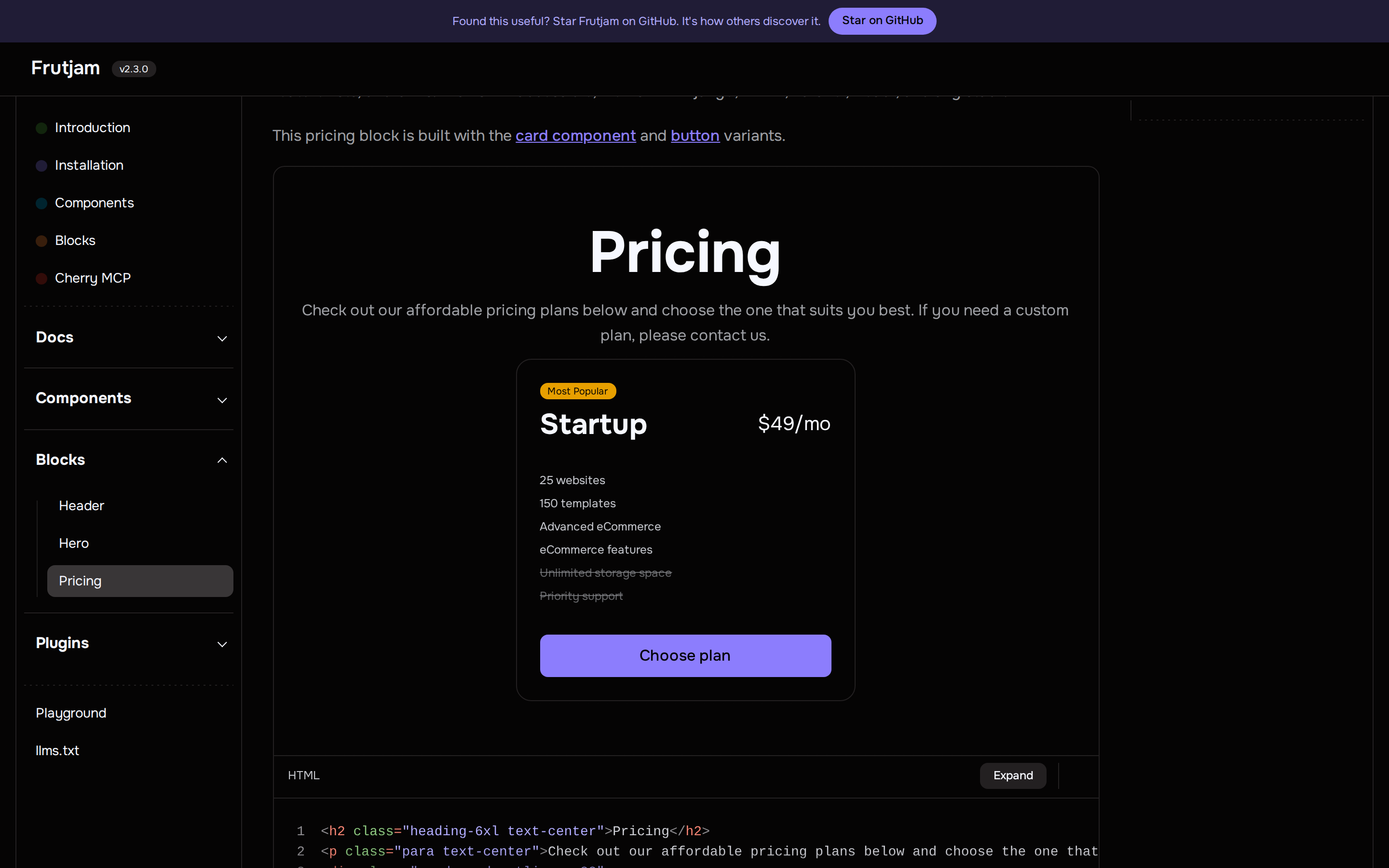 Frutjam — pricing