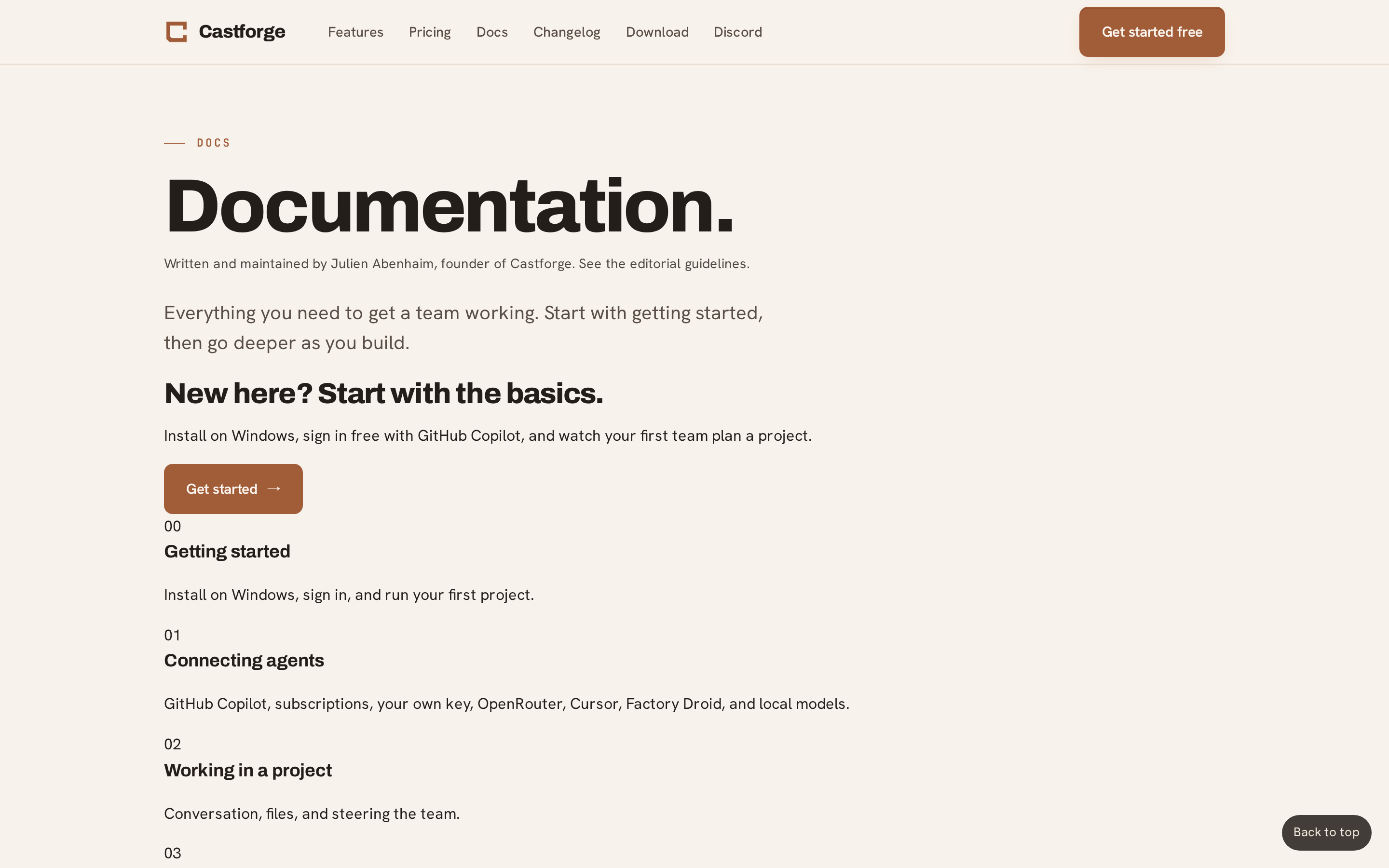 Castforge — docs