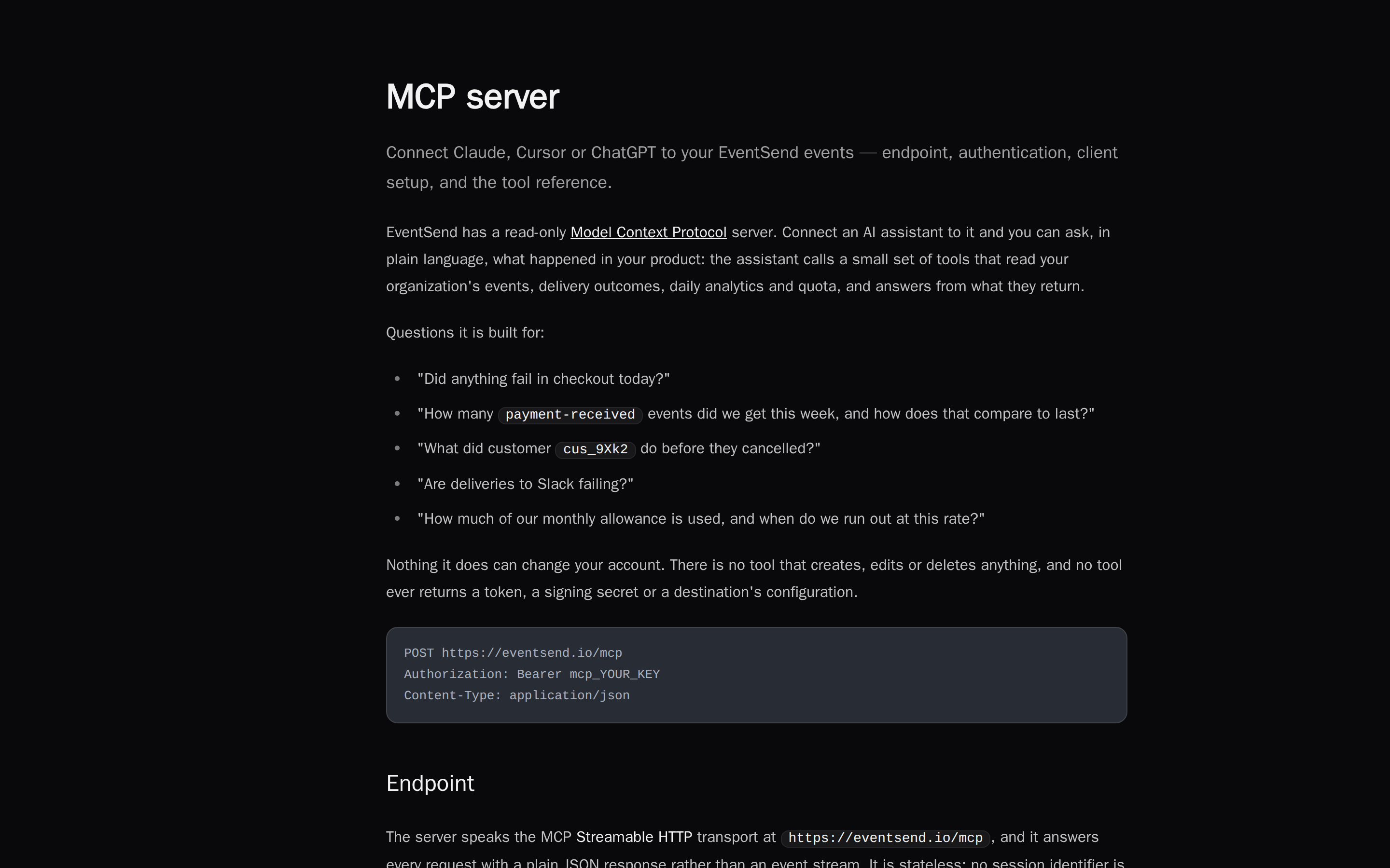 EventSend — docs