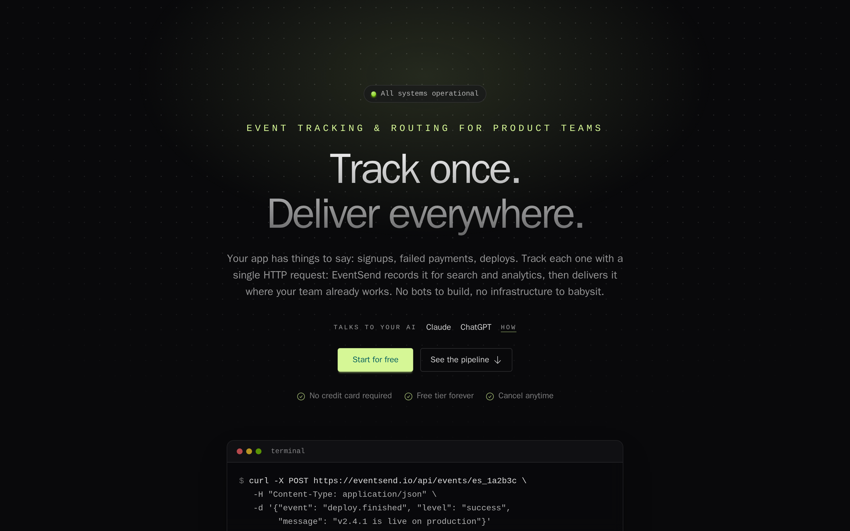 EventSend — hero