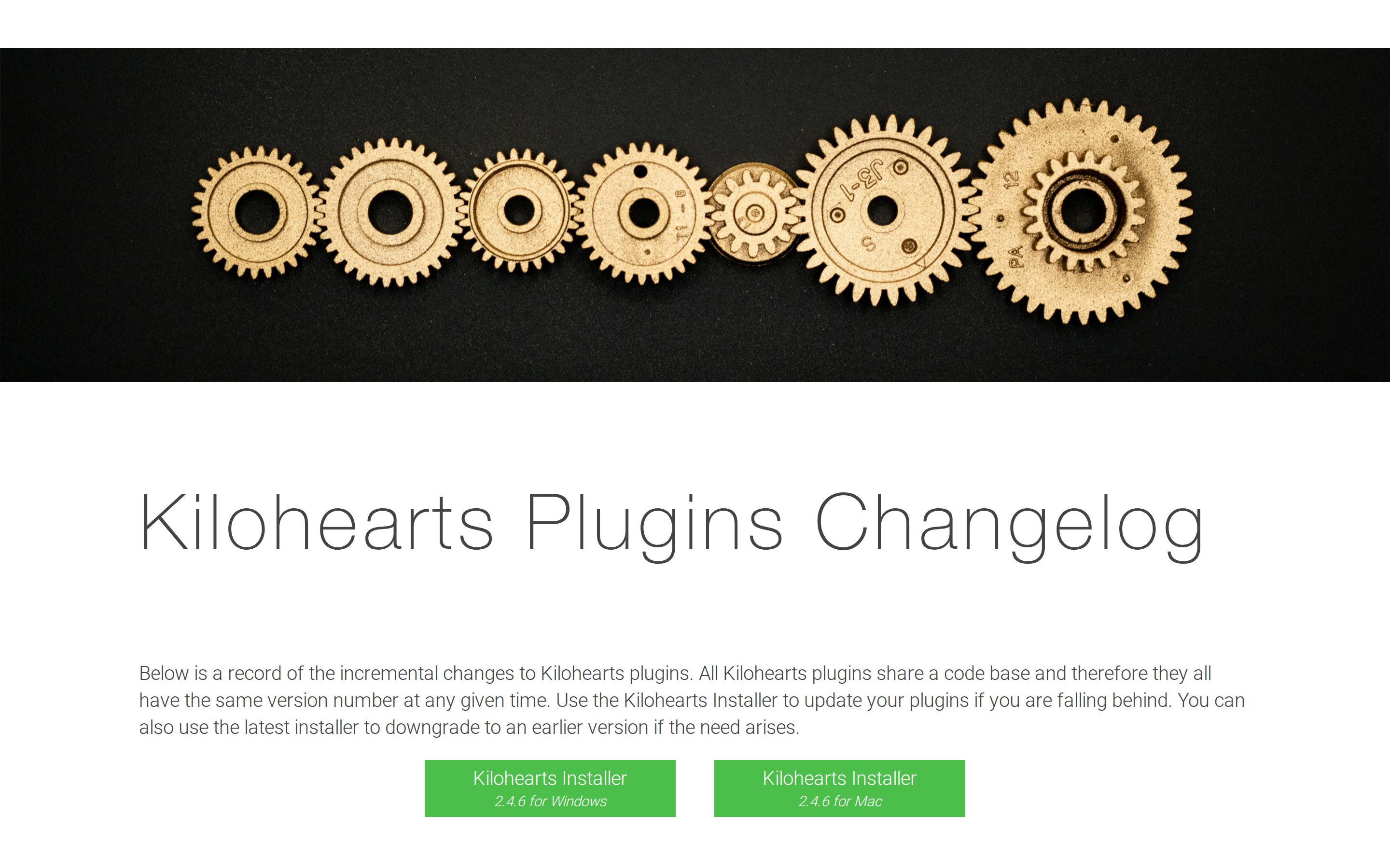 Kilohearts — changelog