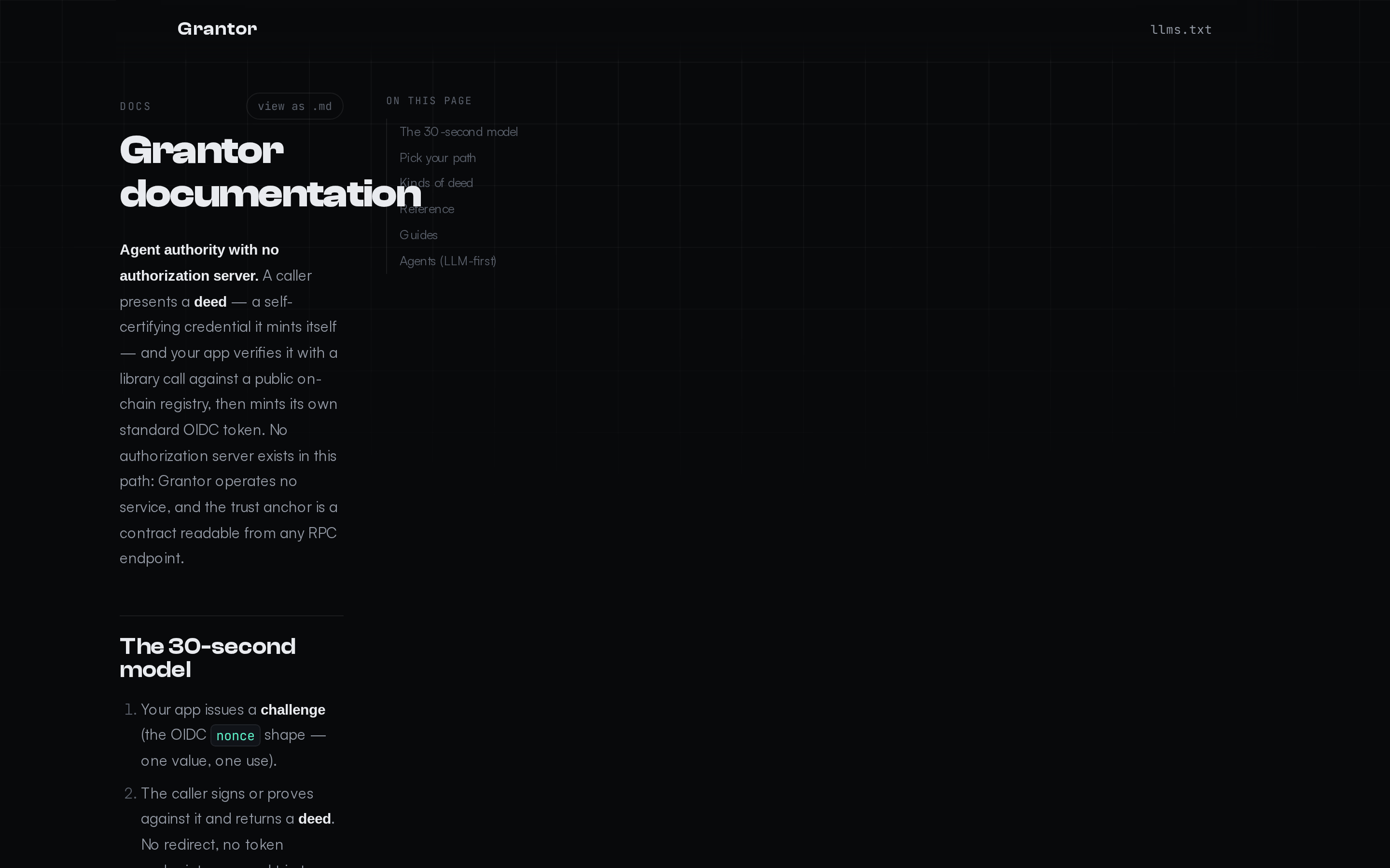 Grantor — docs