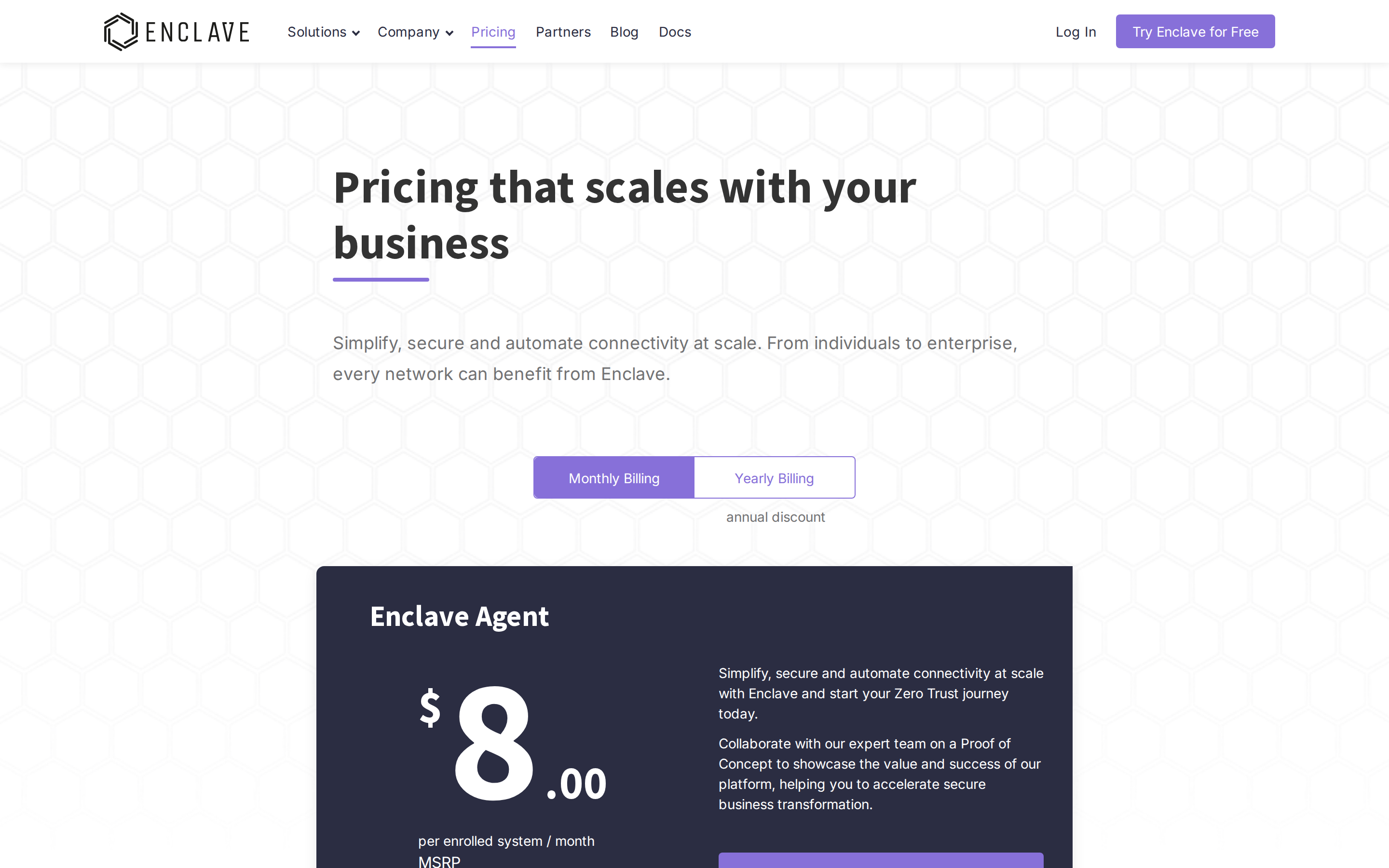 Enclave — pricing