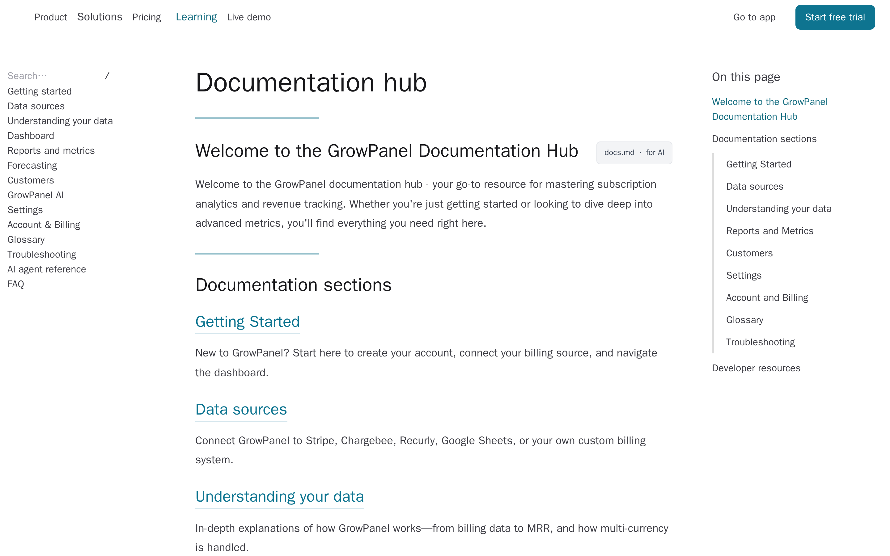 GrowPanel — docs