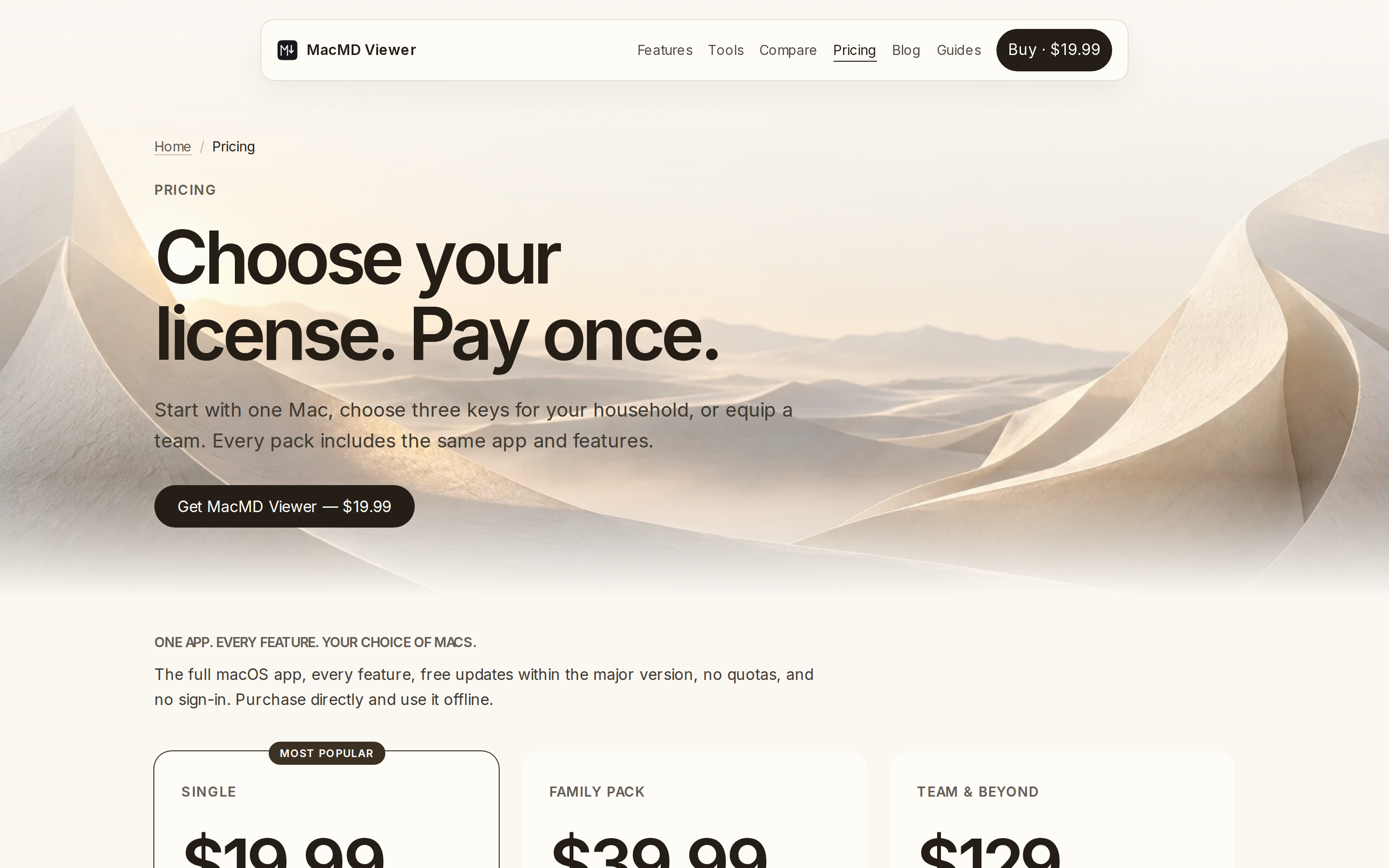 MacMD Viewer — pricing