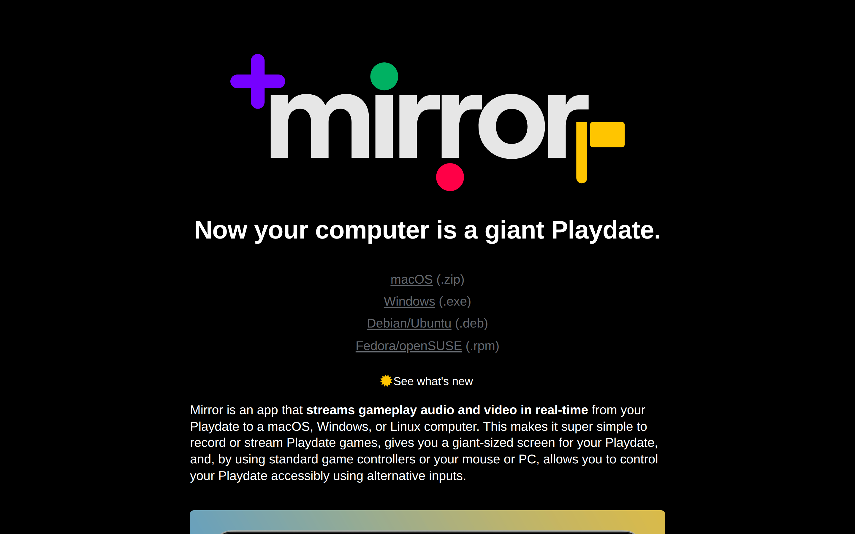 Mirror — hero