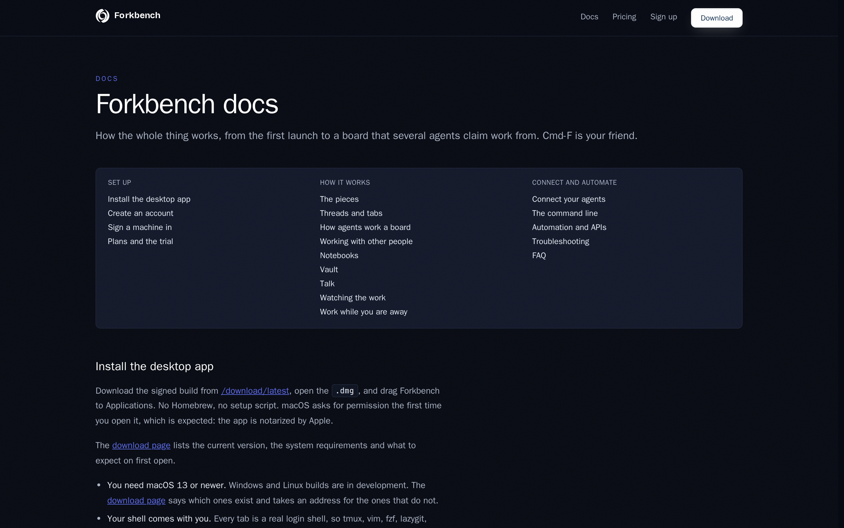 Forkbench — docs
