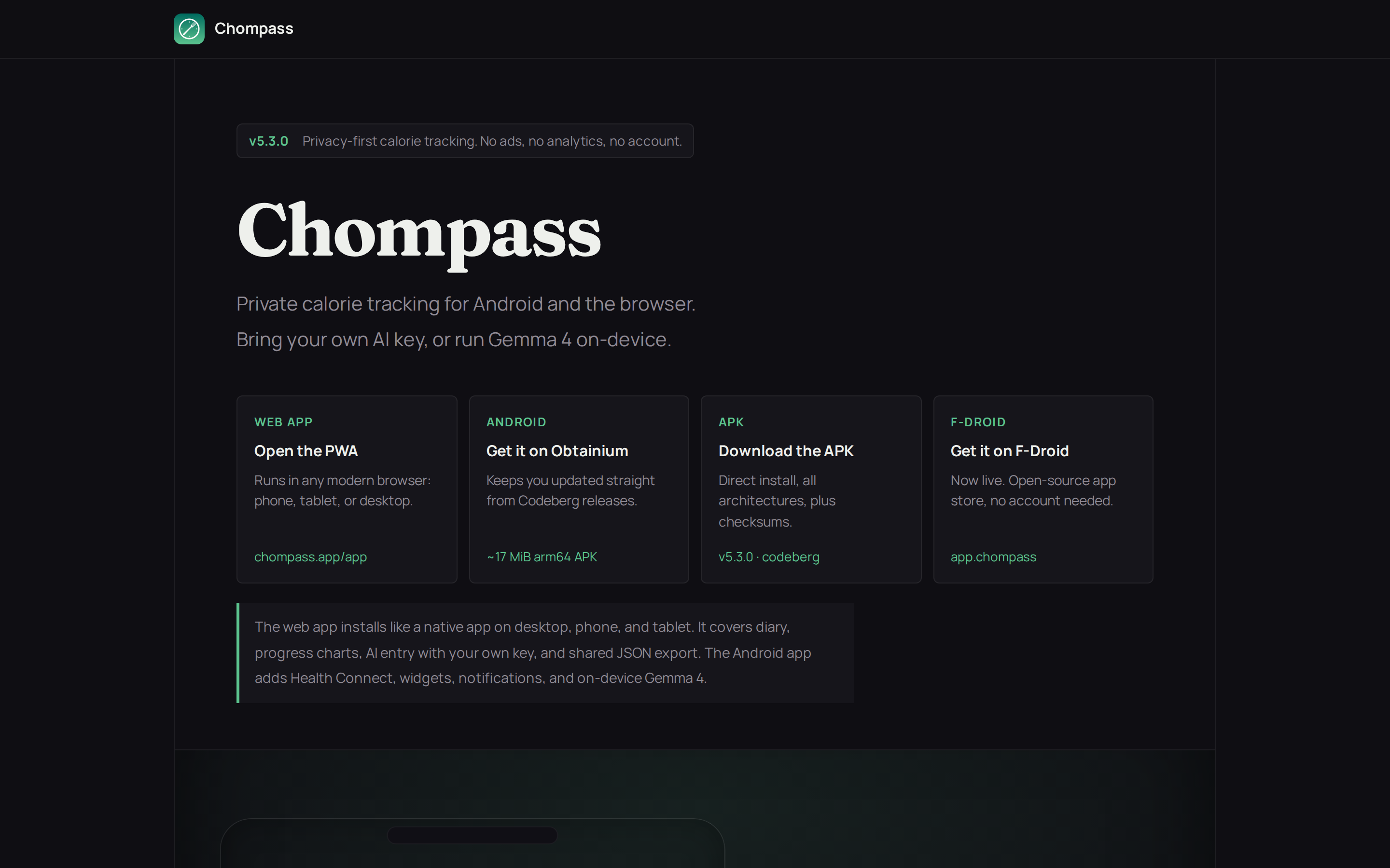 Chompass — hero