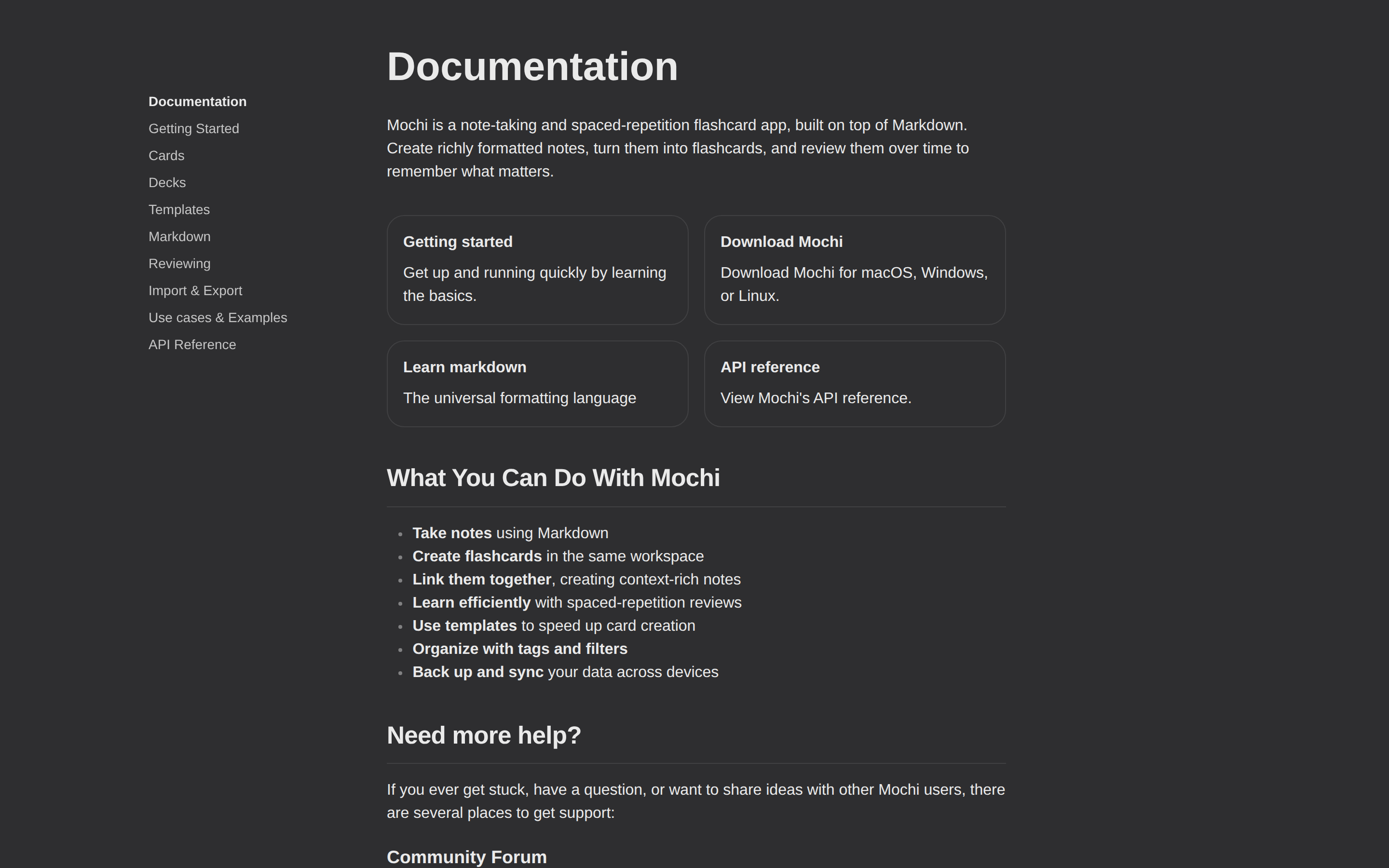 Mochi — docs