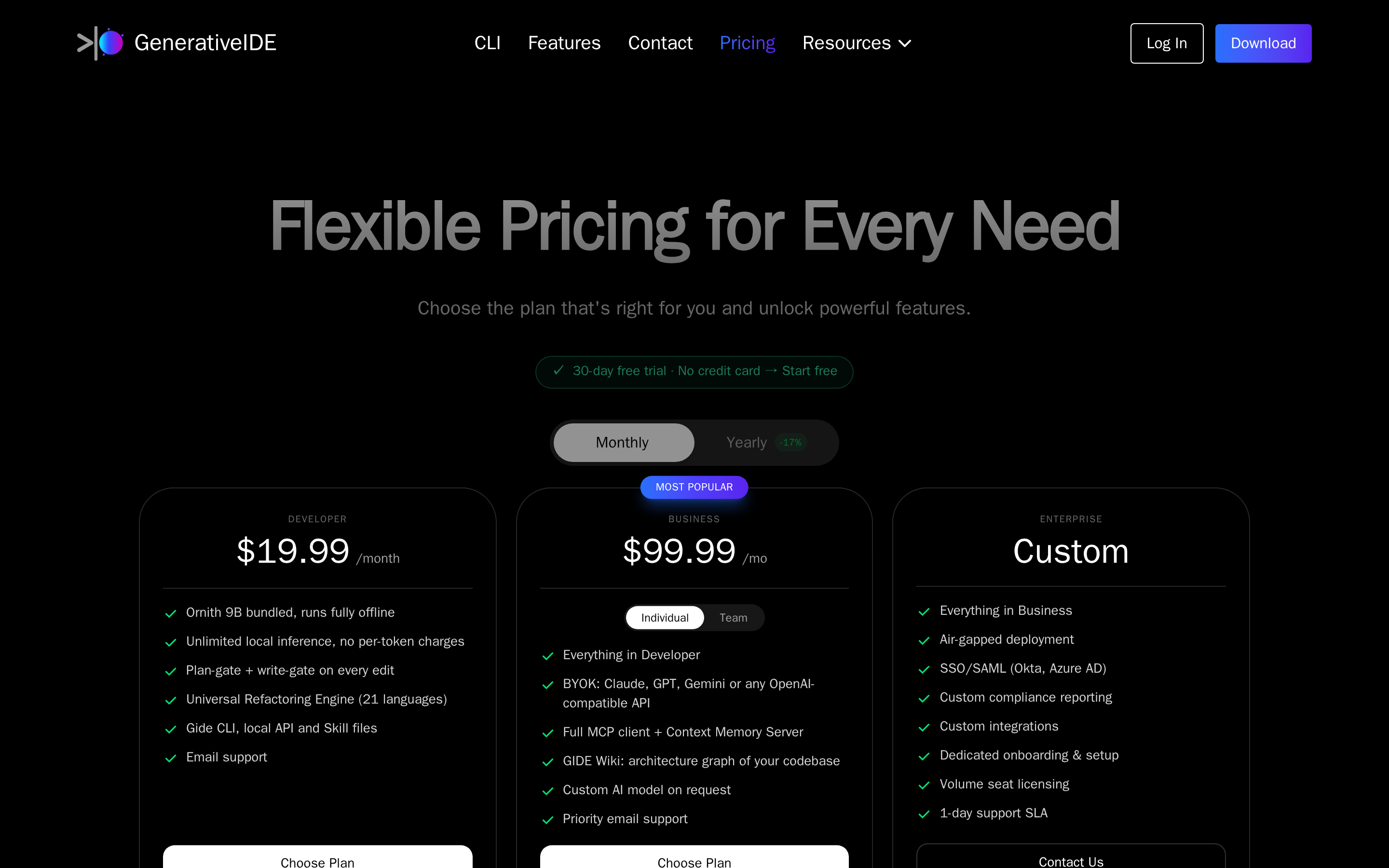 GIDE — pricing