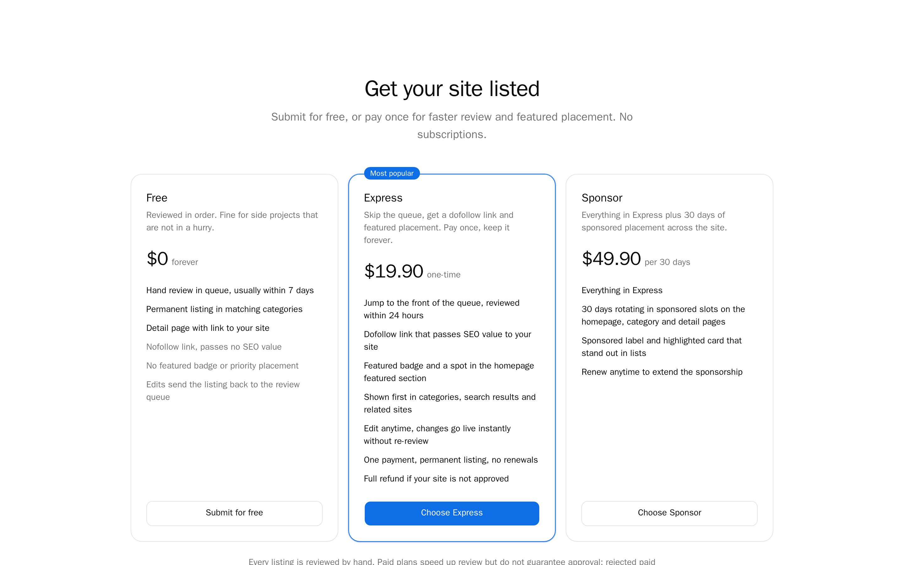 SleekNav — pricing
