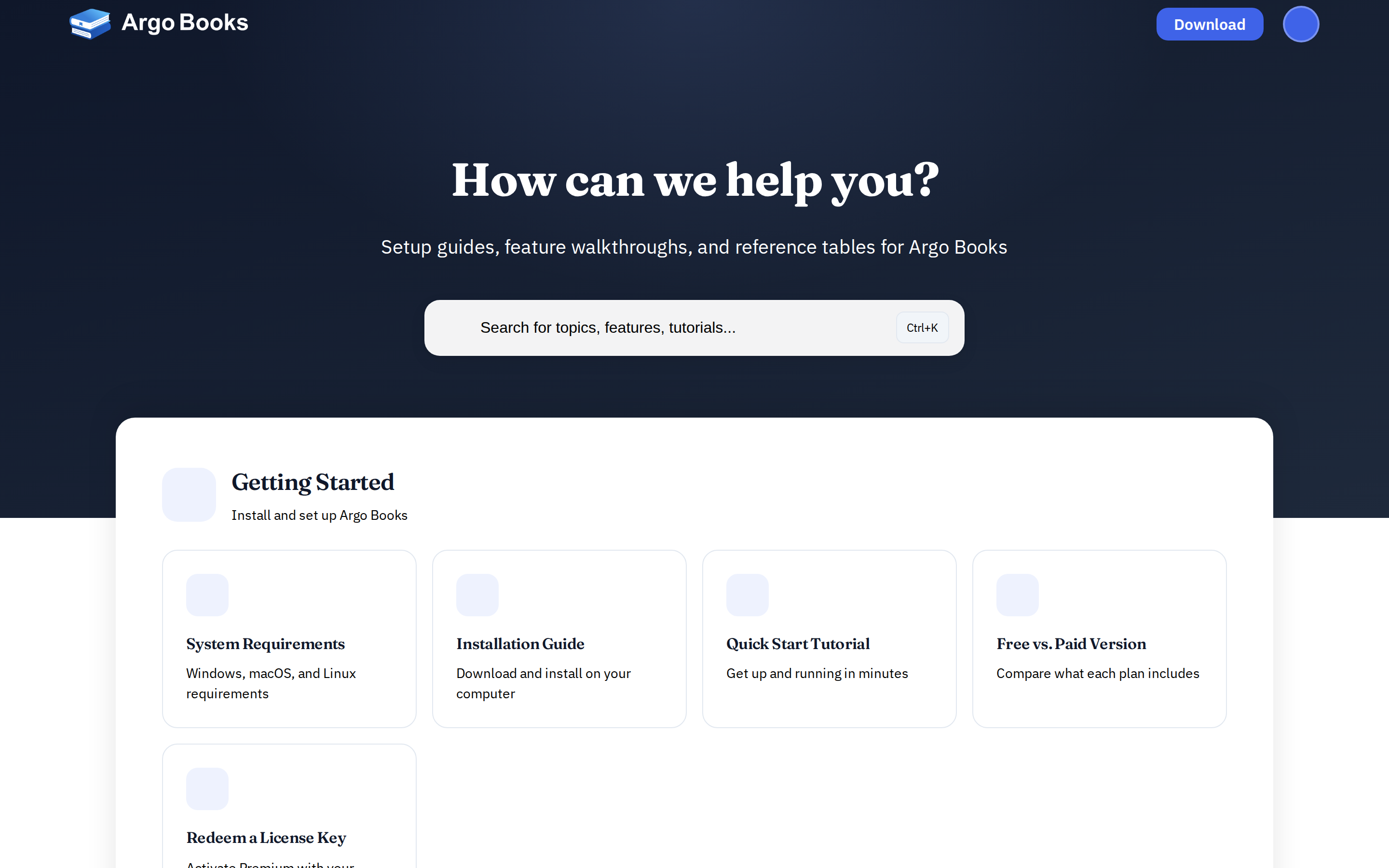 Argo Books — docs