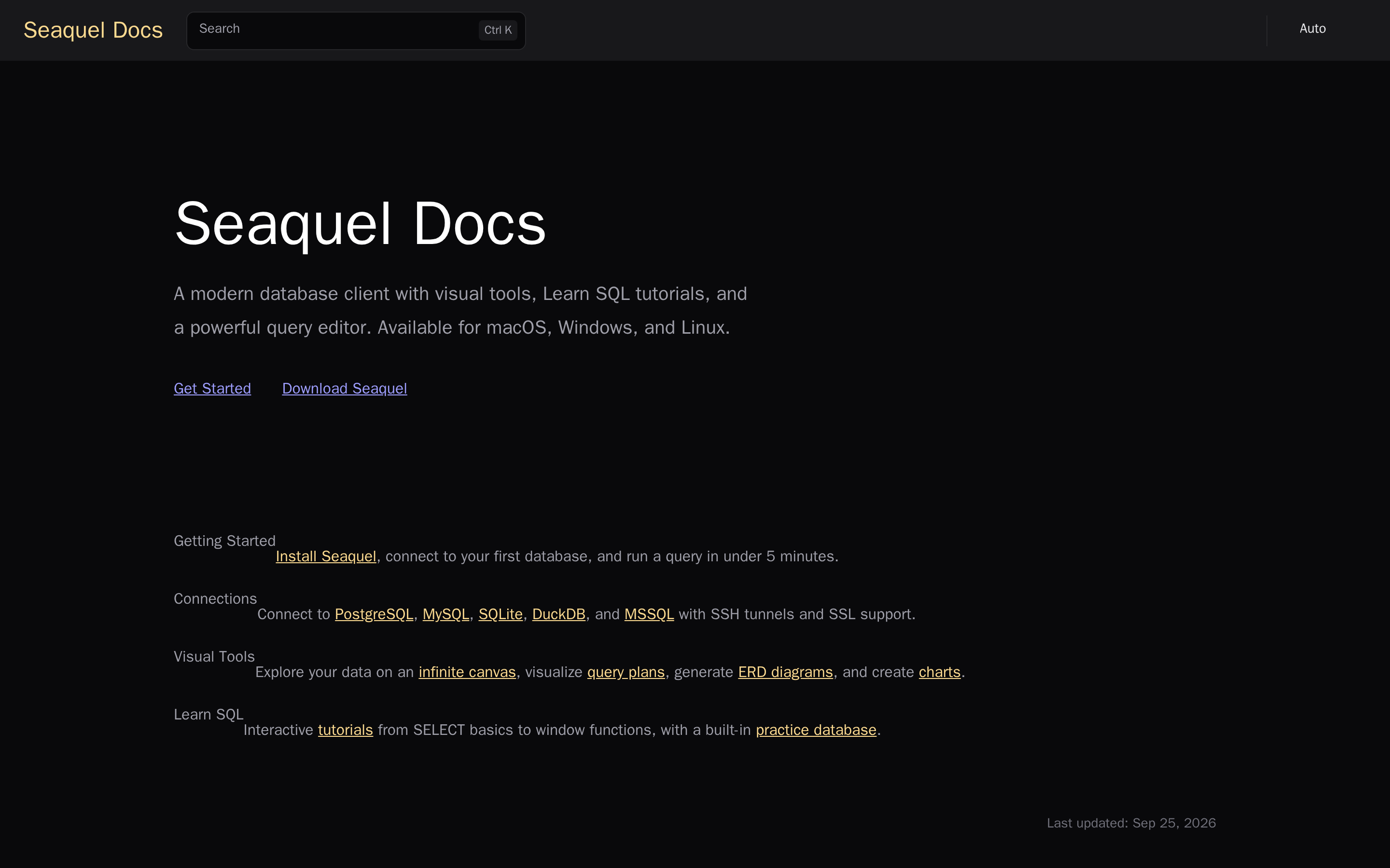 Seaquel — docs