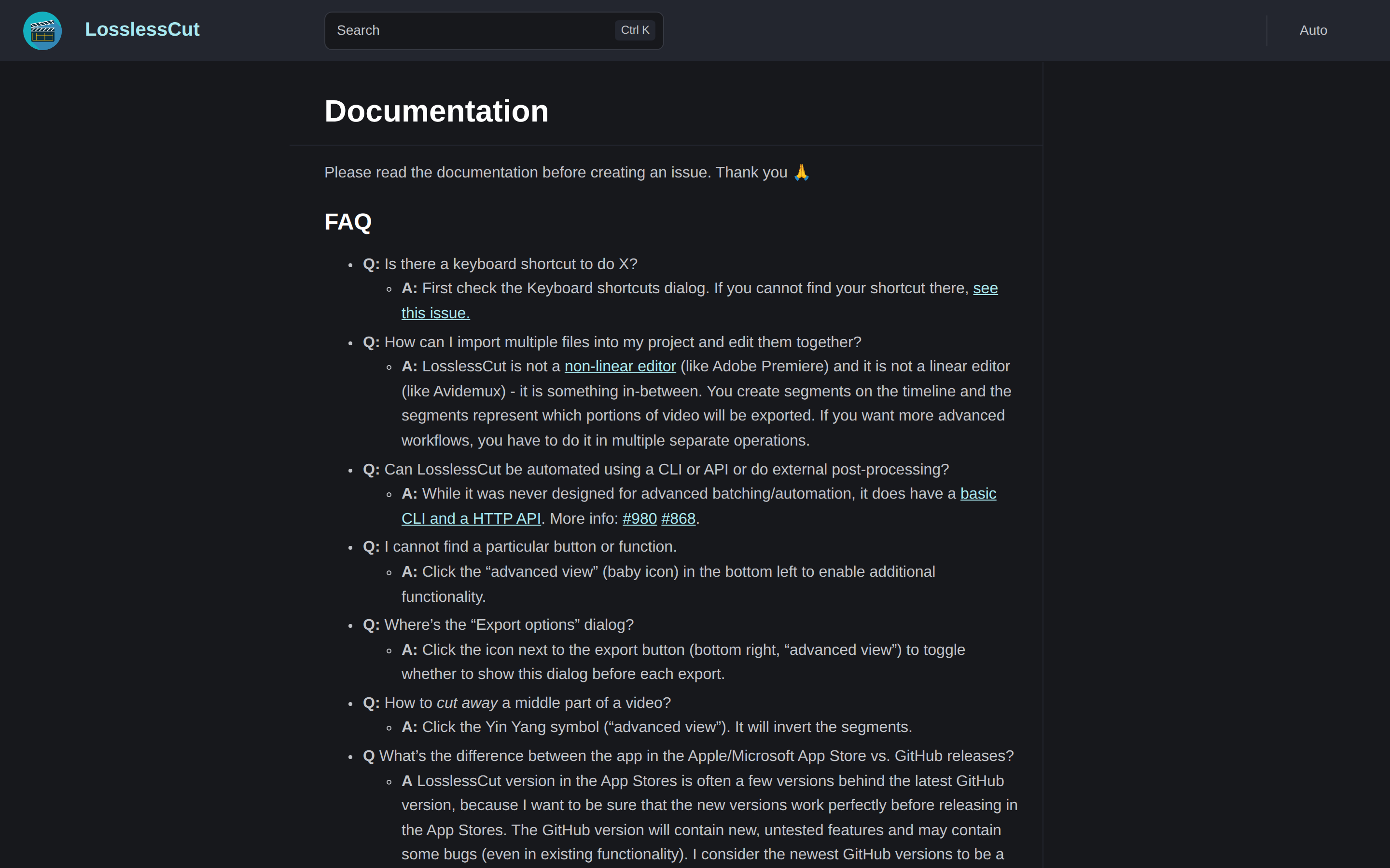 LosslessCut — docs