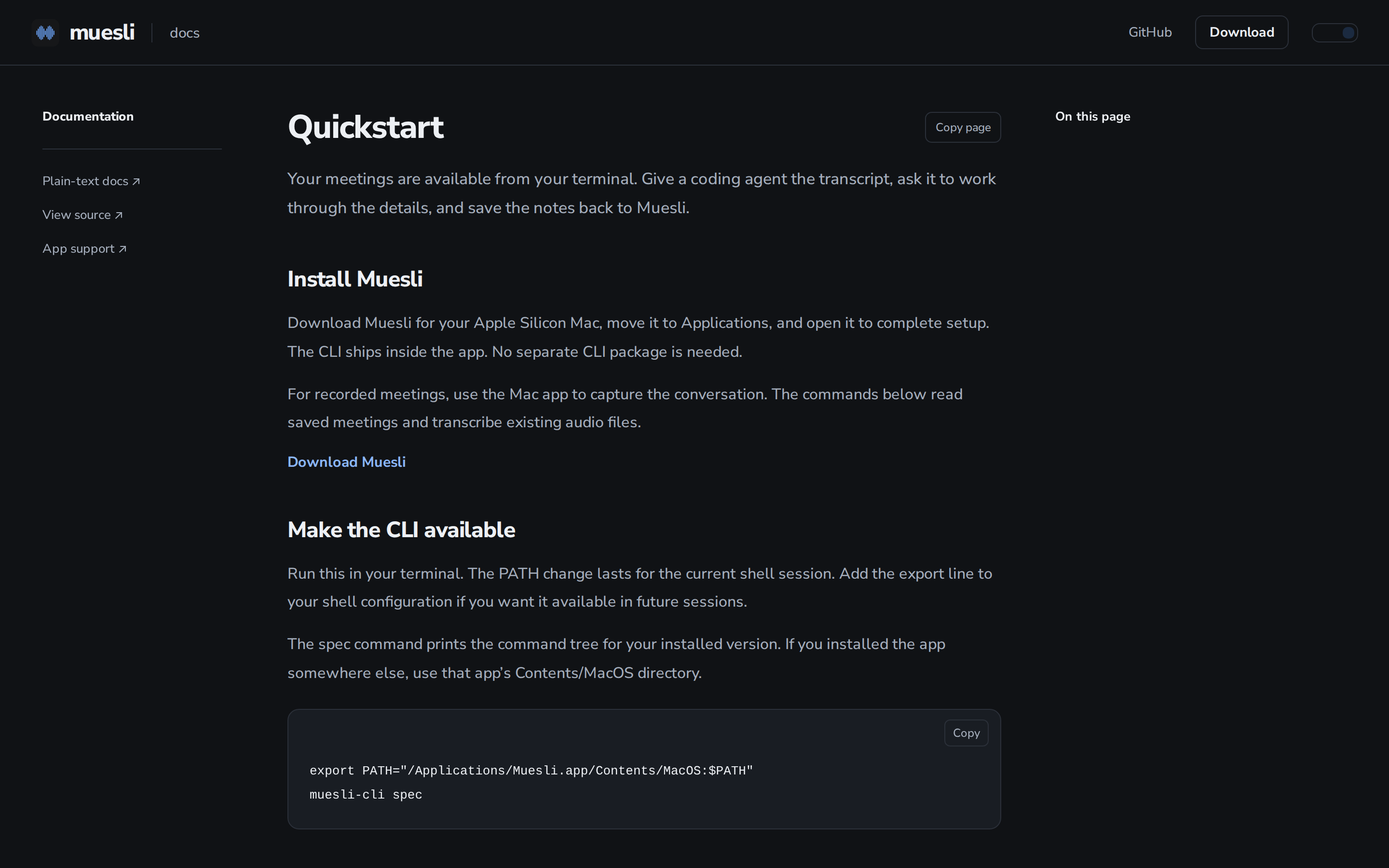 Muesli — docs