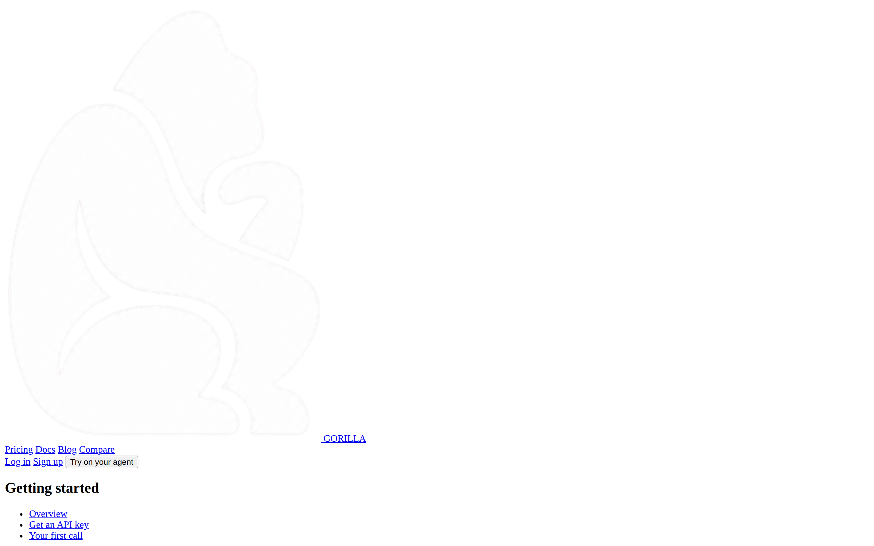 Gorilla — docs