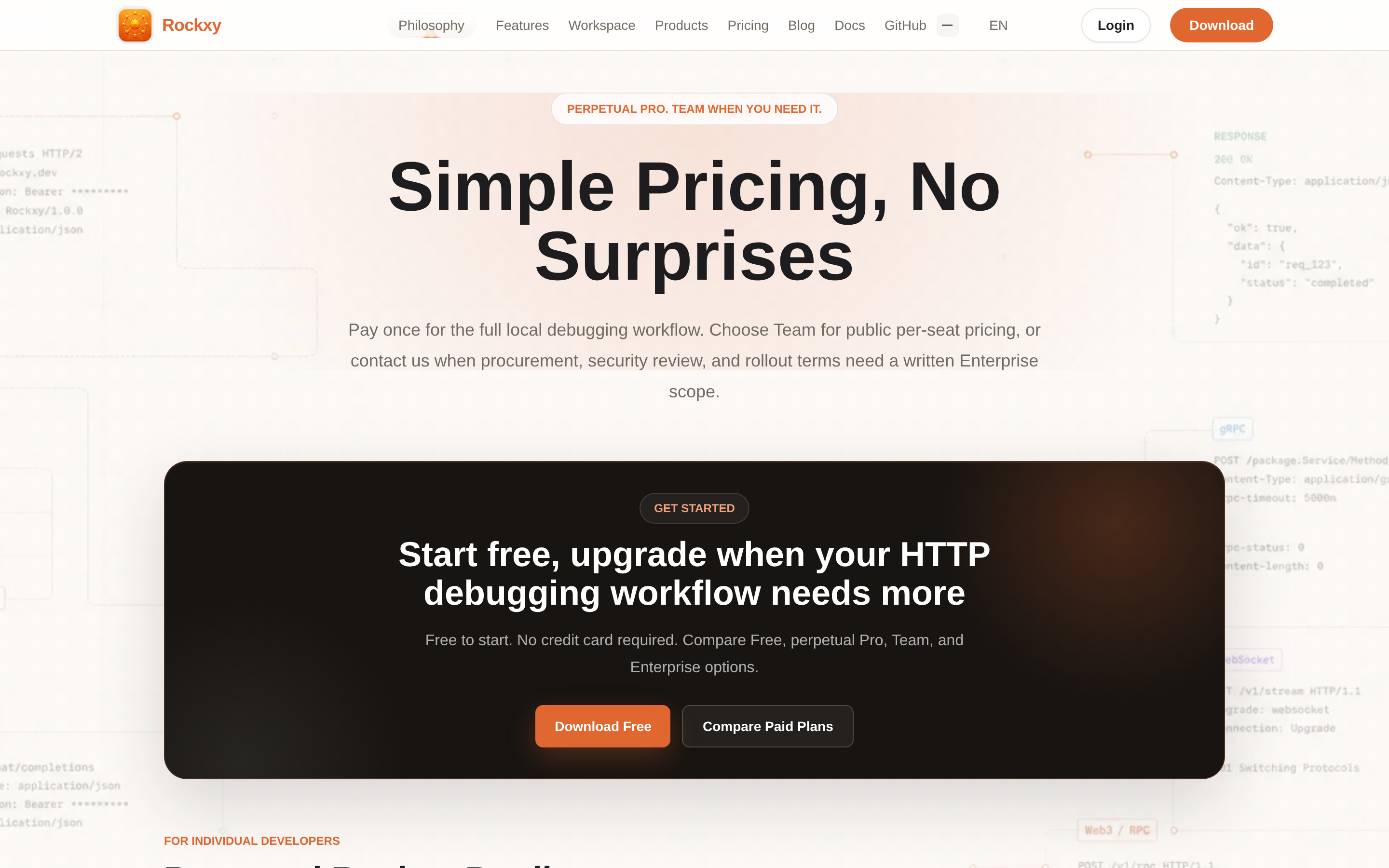 Rockxy — pricing