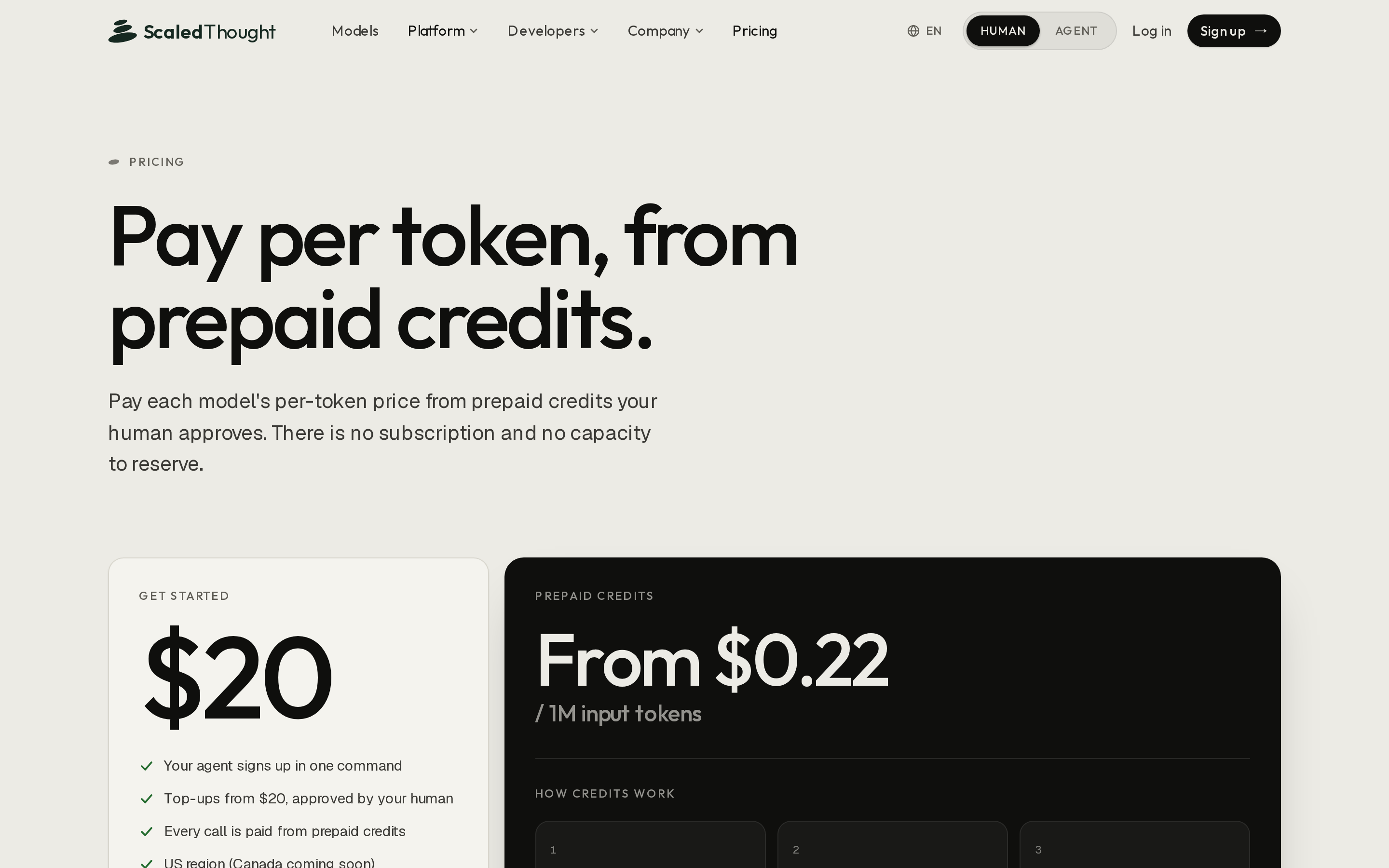 ScaledThought — pricing