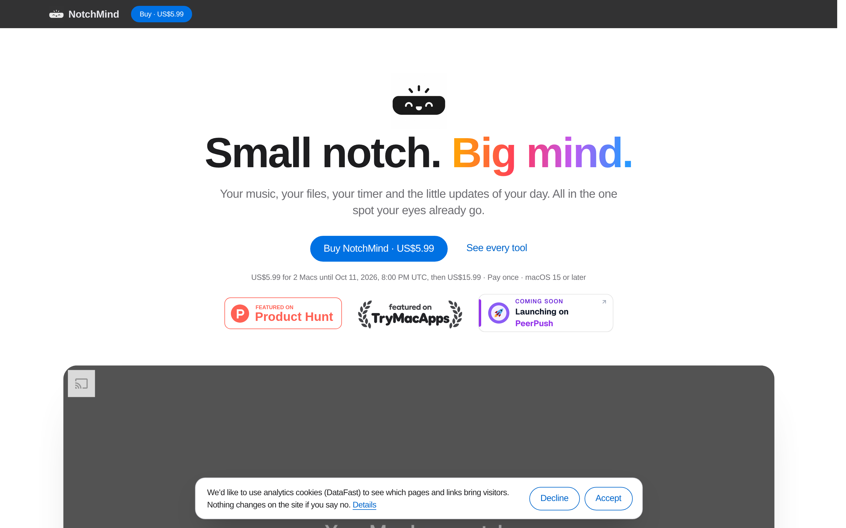 NotchMind — hero