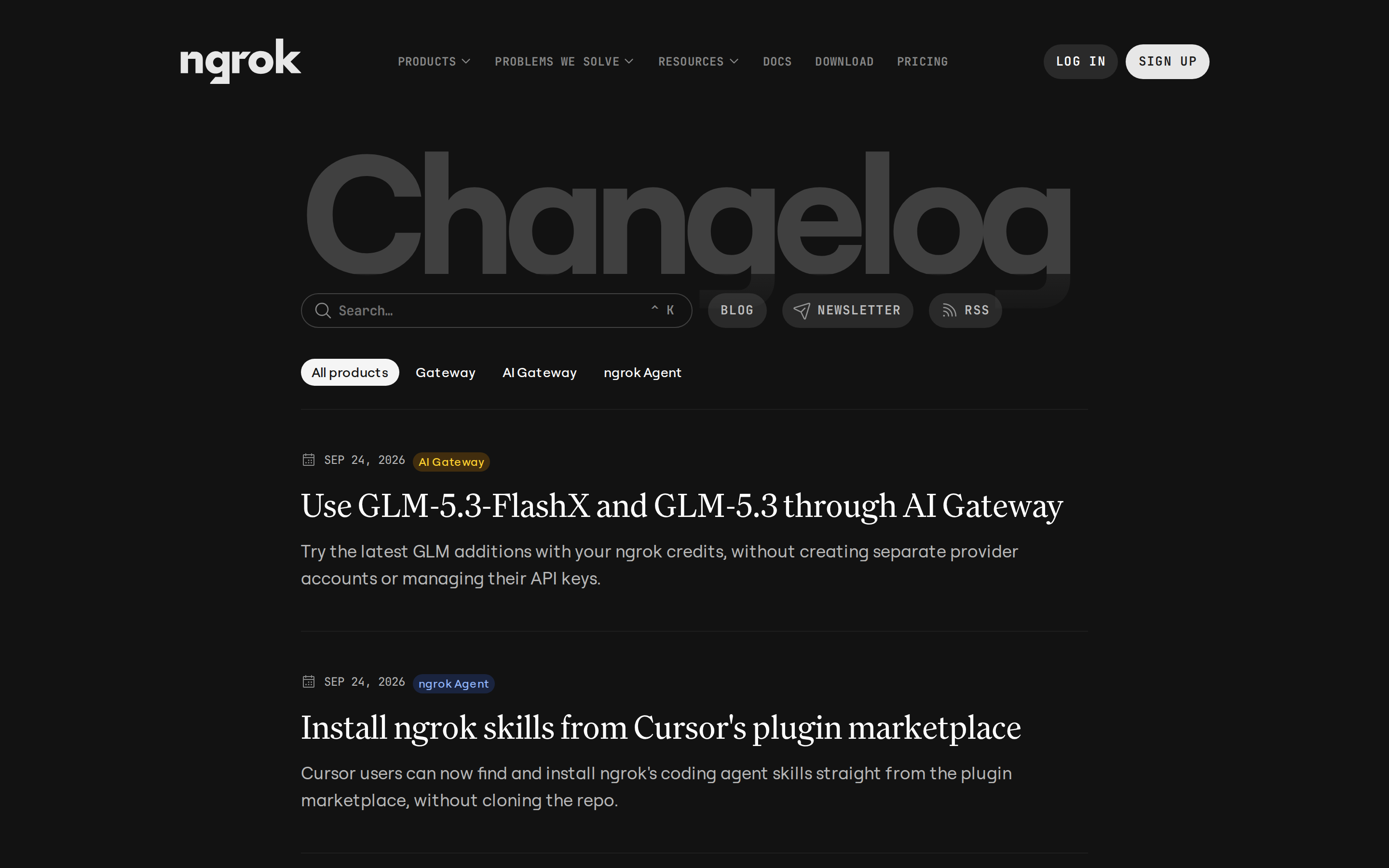 ngrok — changelog