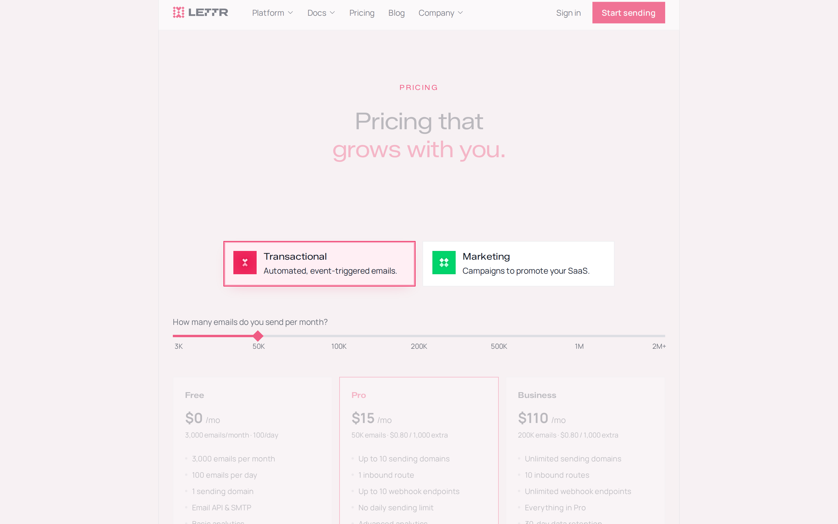 Lettr — pricing