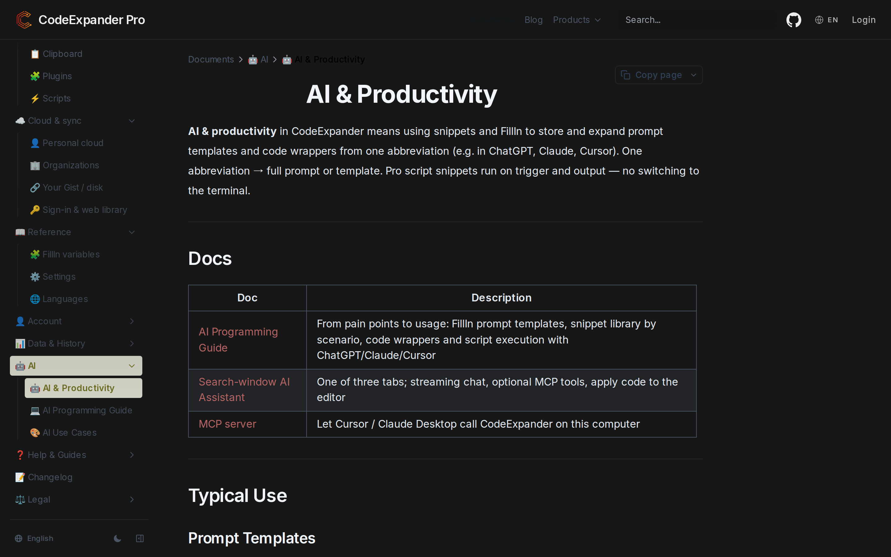 CodeExpander Pro — docs