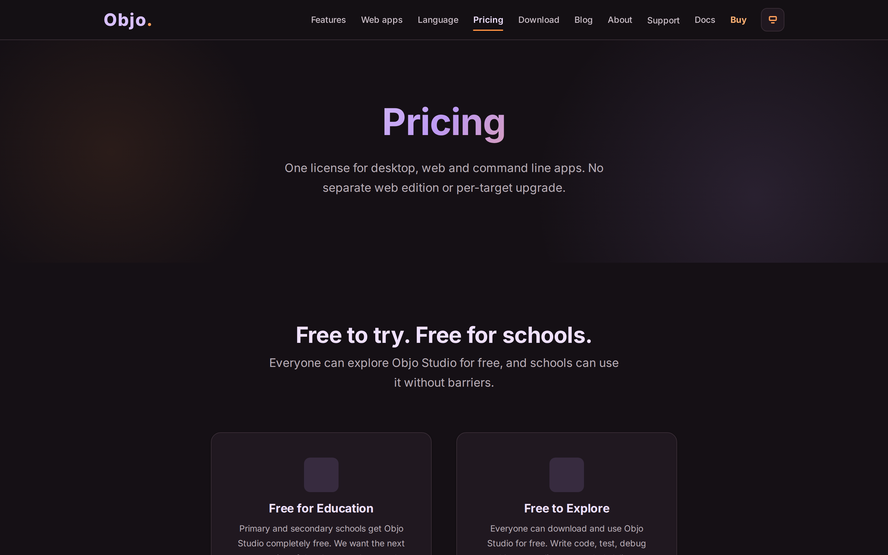 Objo Studio — pricing