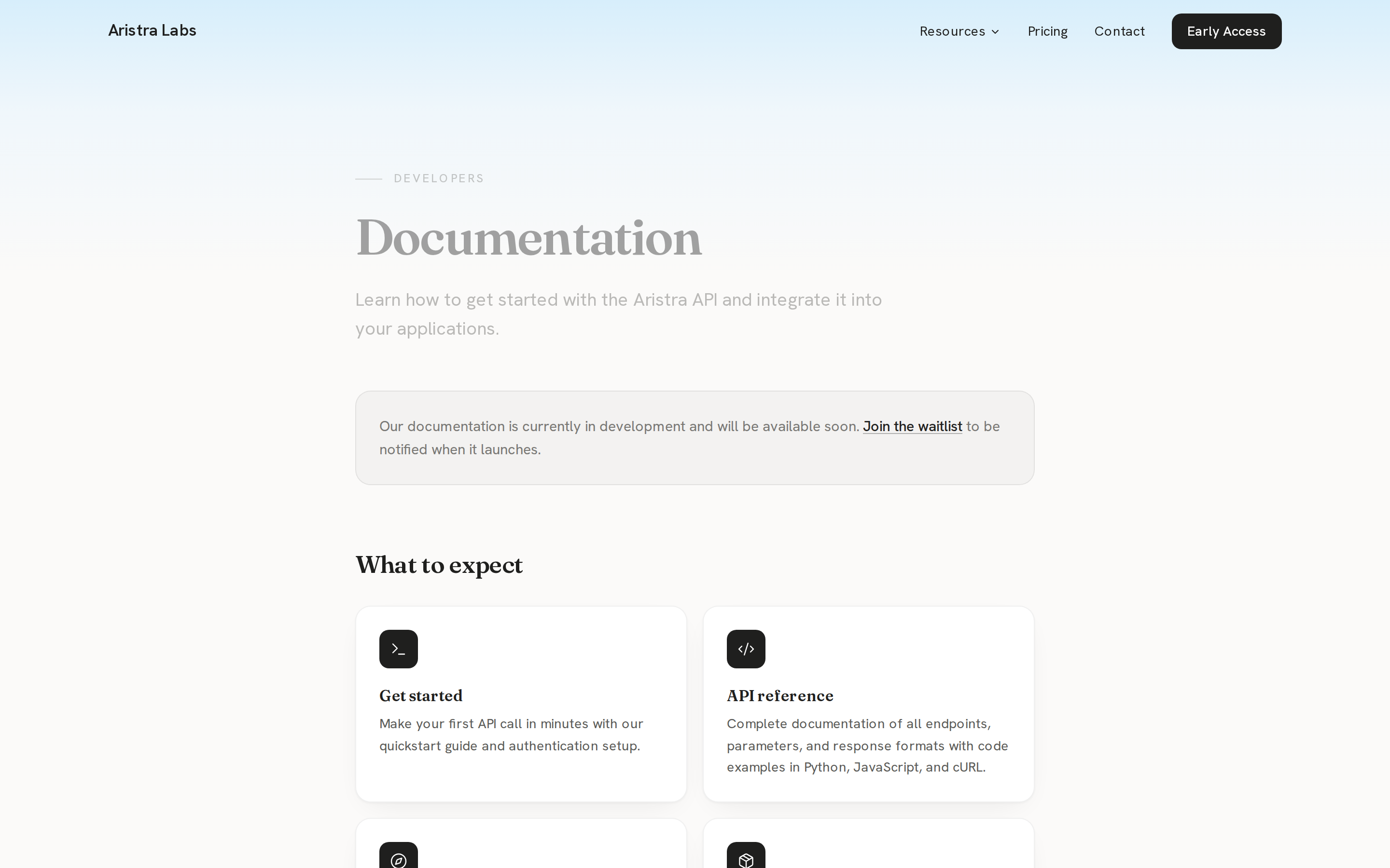 Aristra — docs