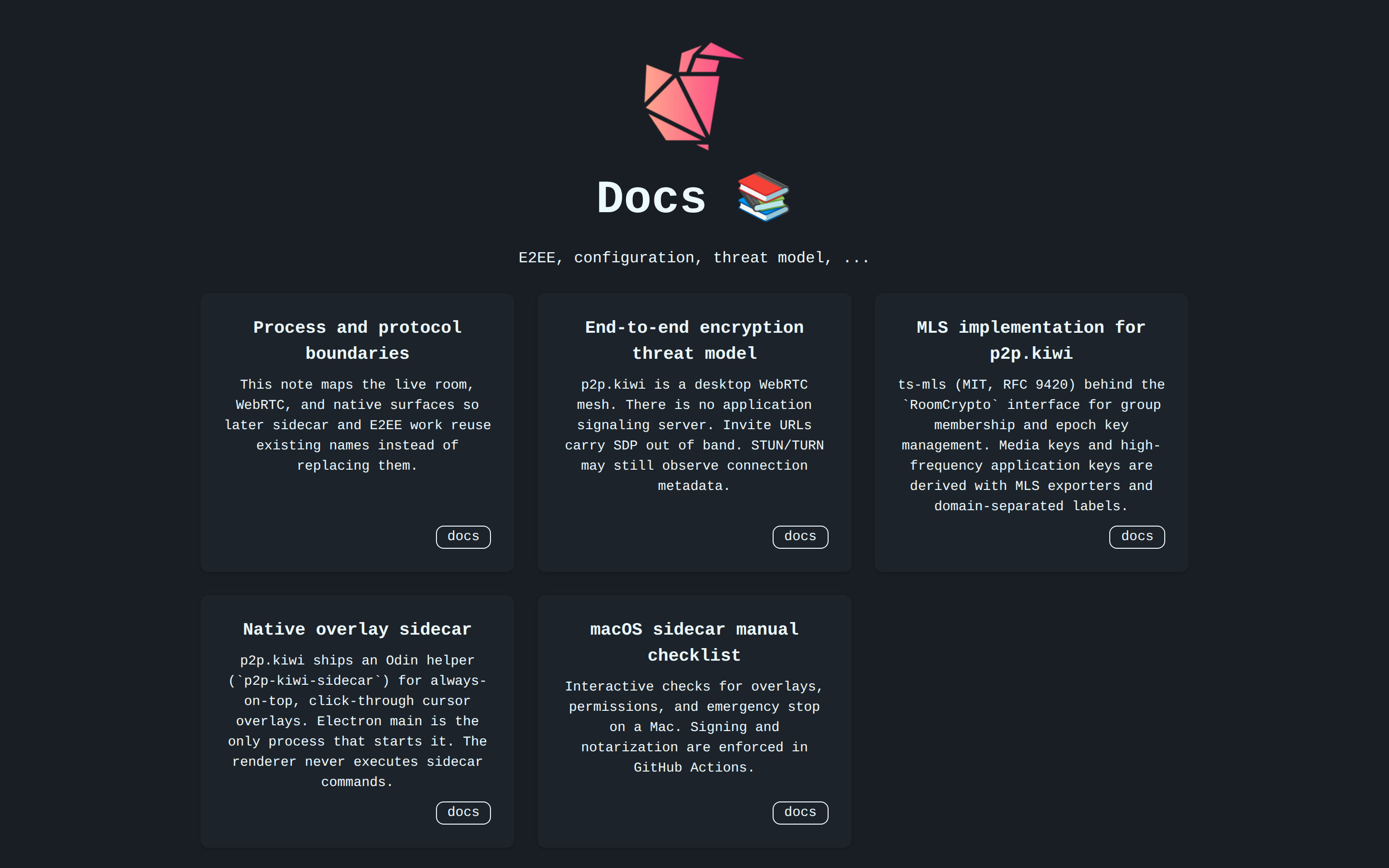 p2p.kiwi — docs