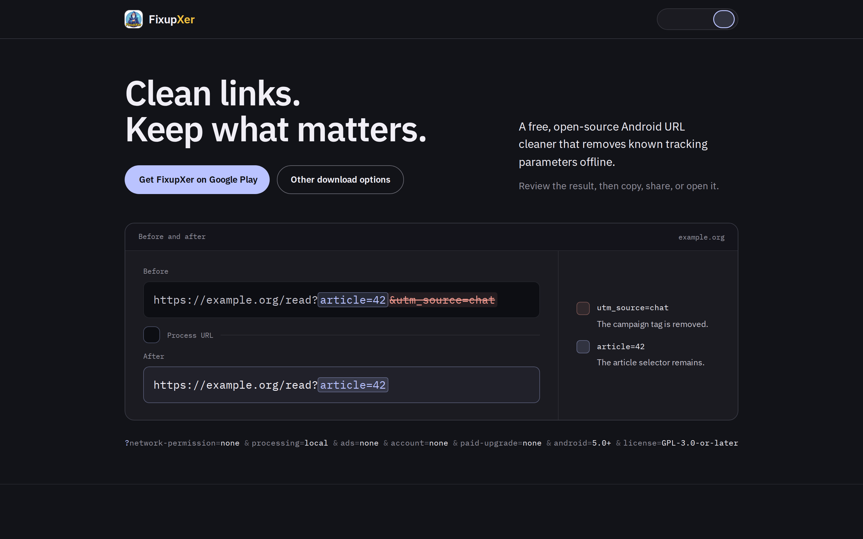 FixupXer — hero