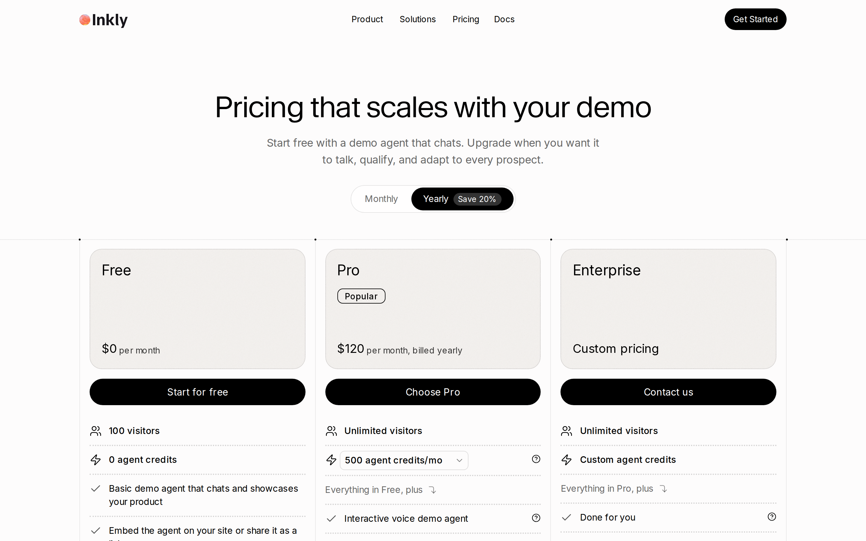 Inkly — pricing