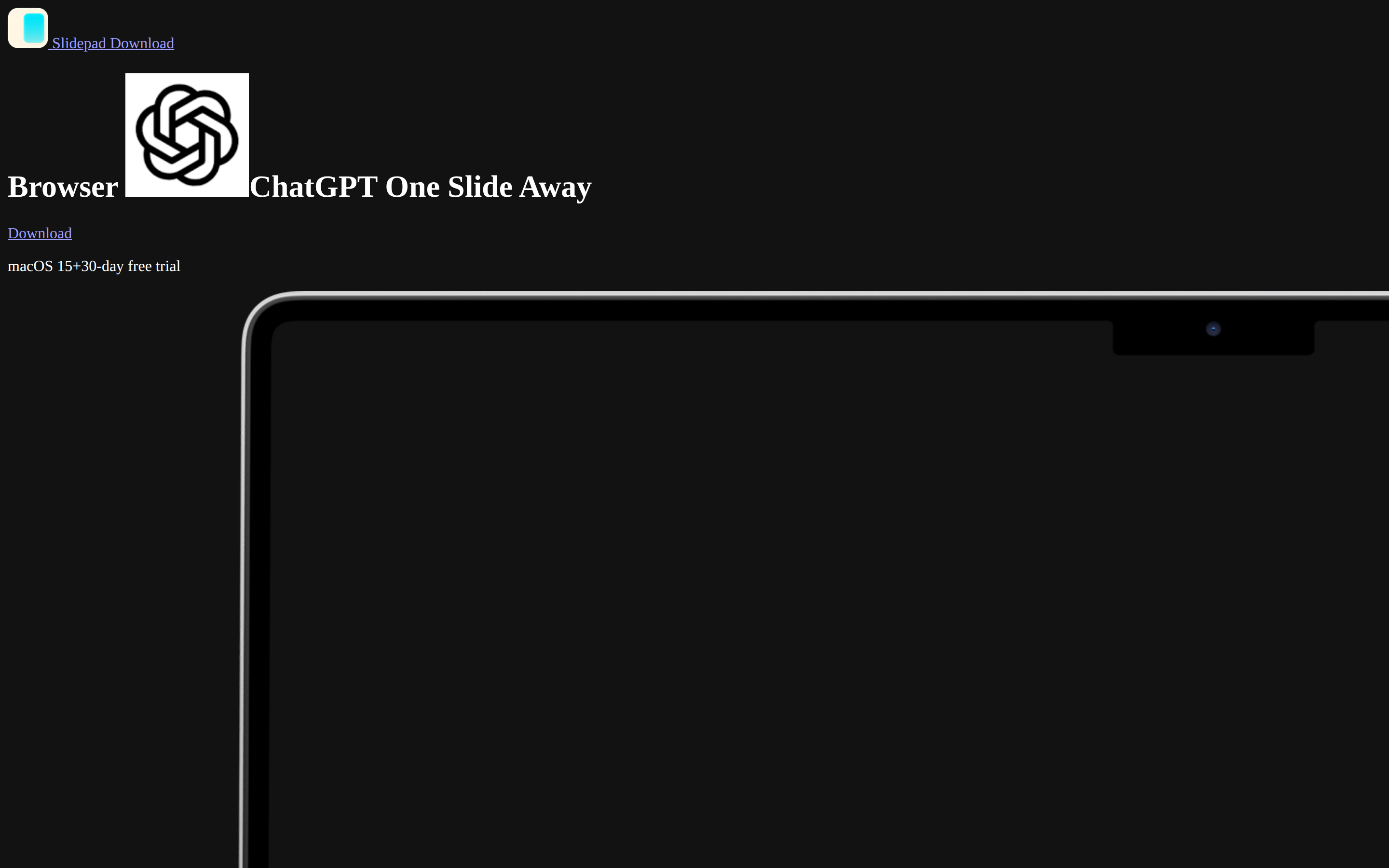 Slidepad — hero
