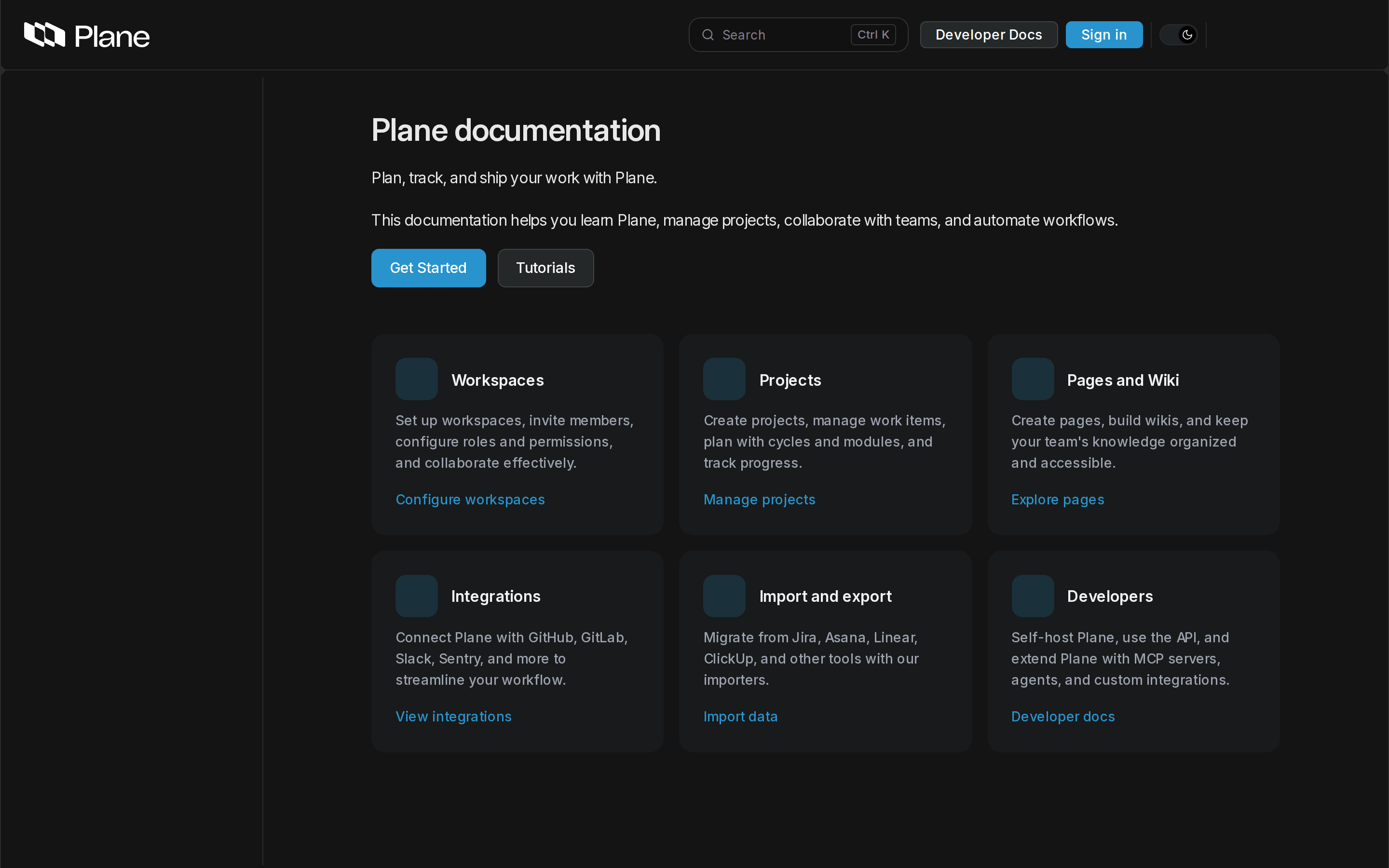 Plane — docs