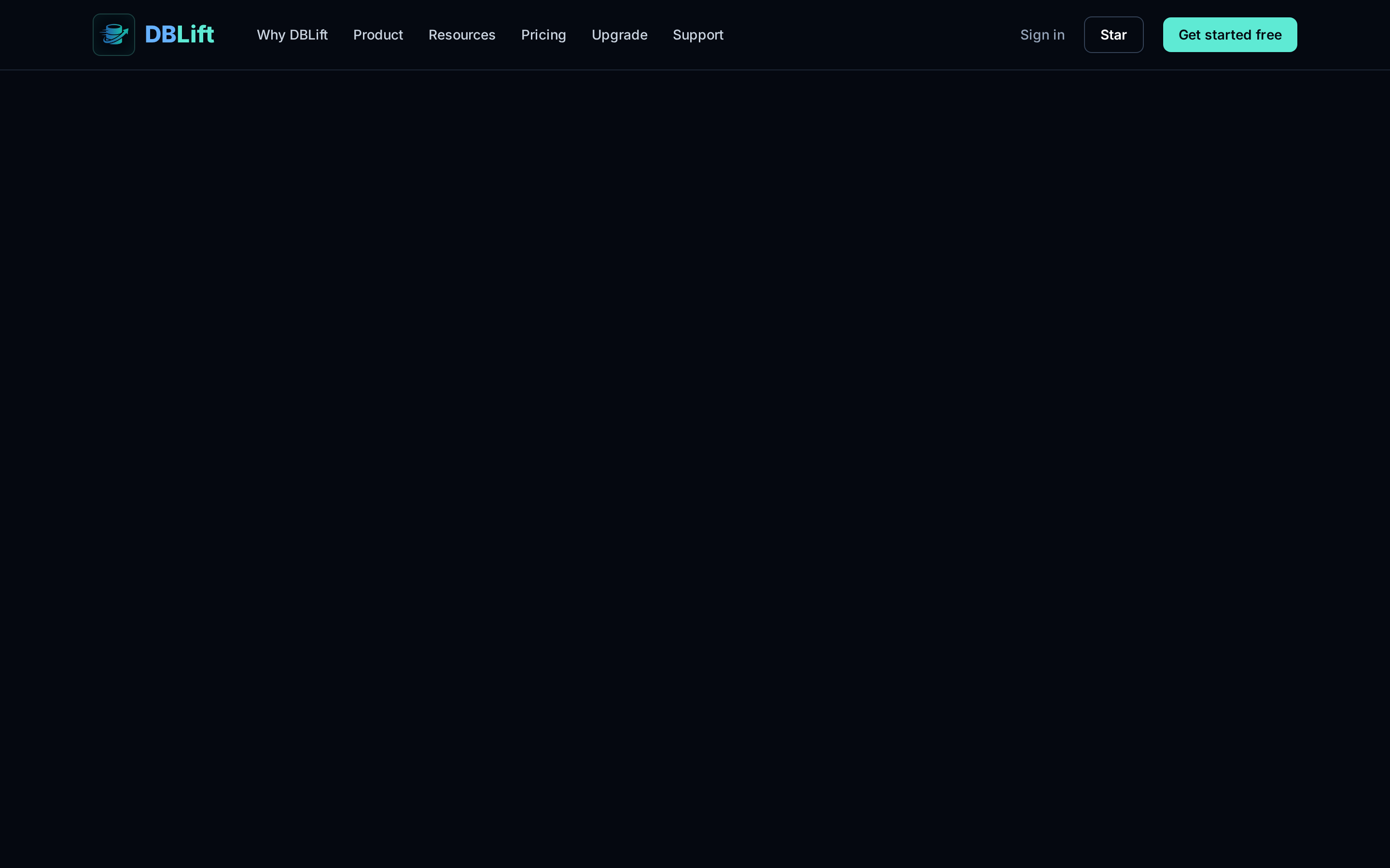 DBLift — pricing