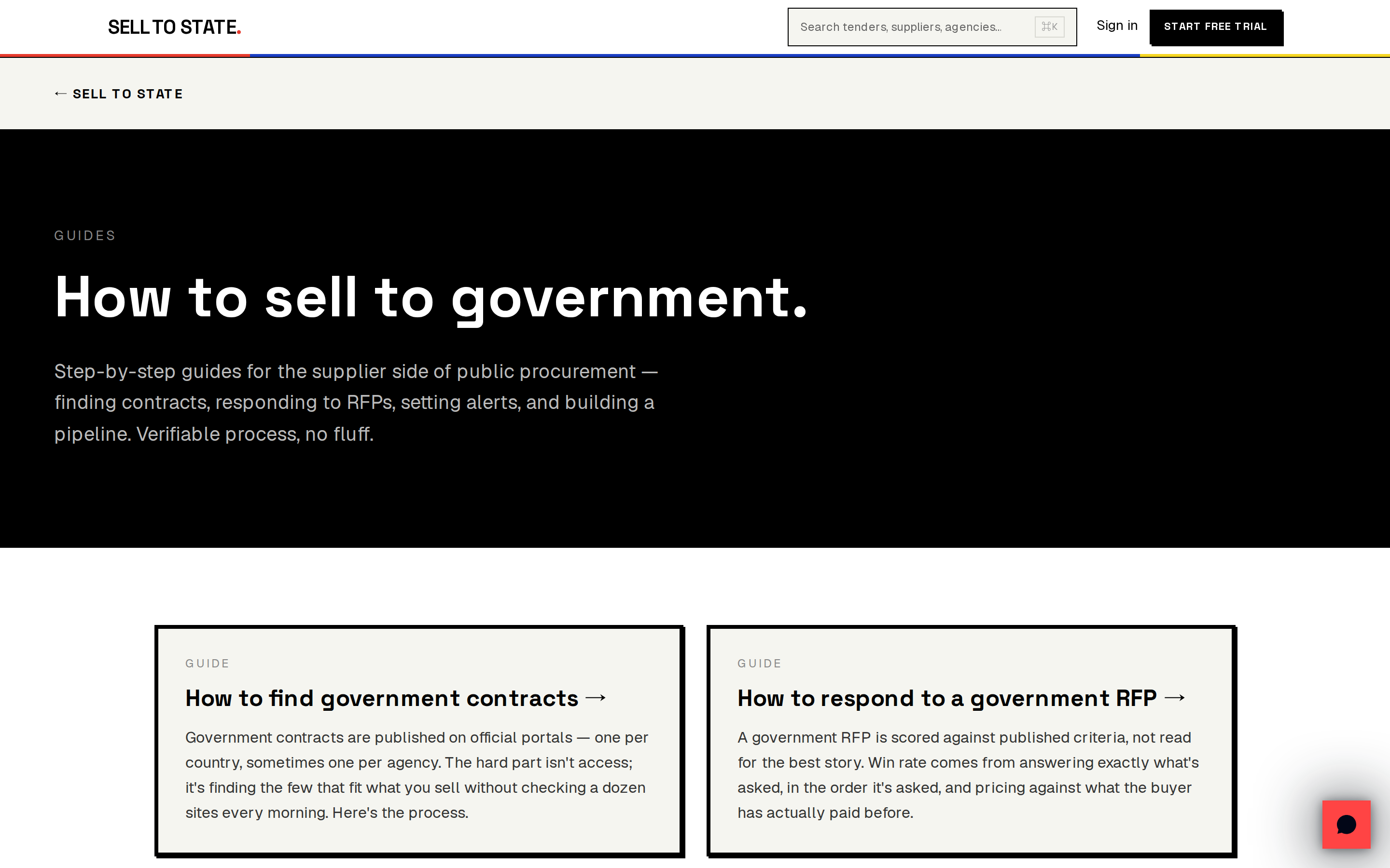 Sell to State — docs