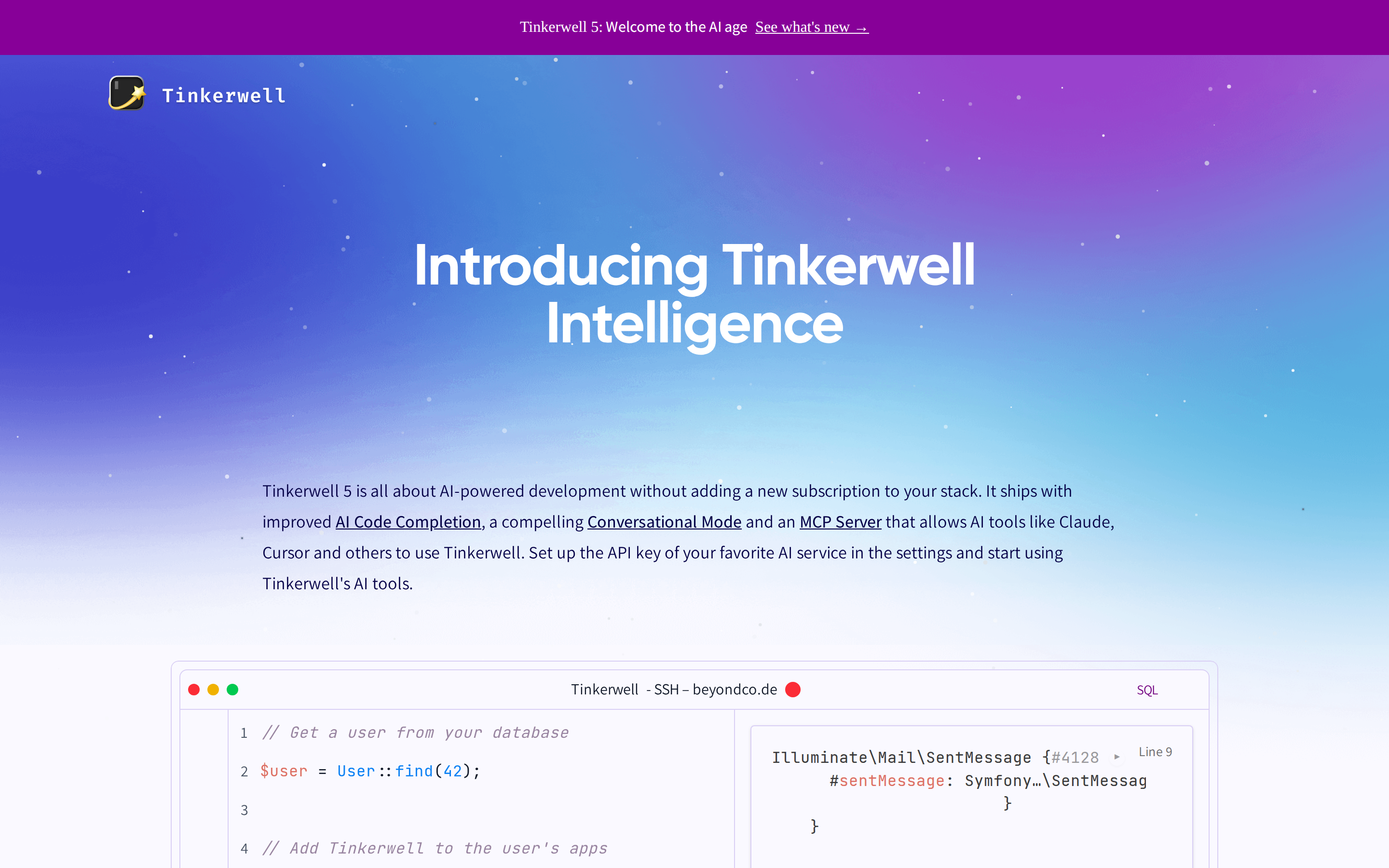 Tinkerwell — changelog