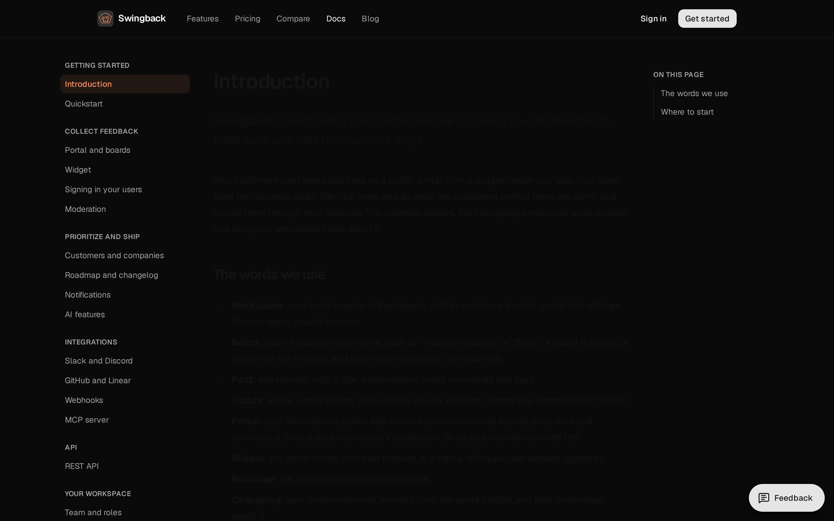 Swingback — docs