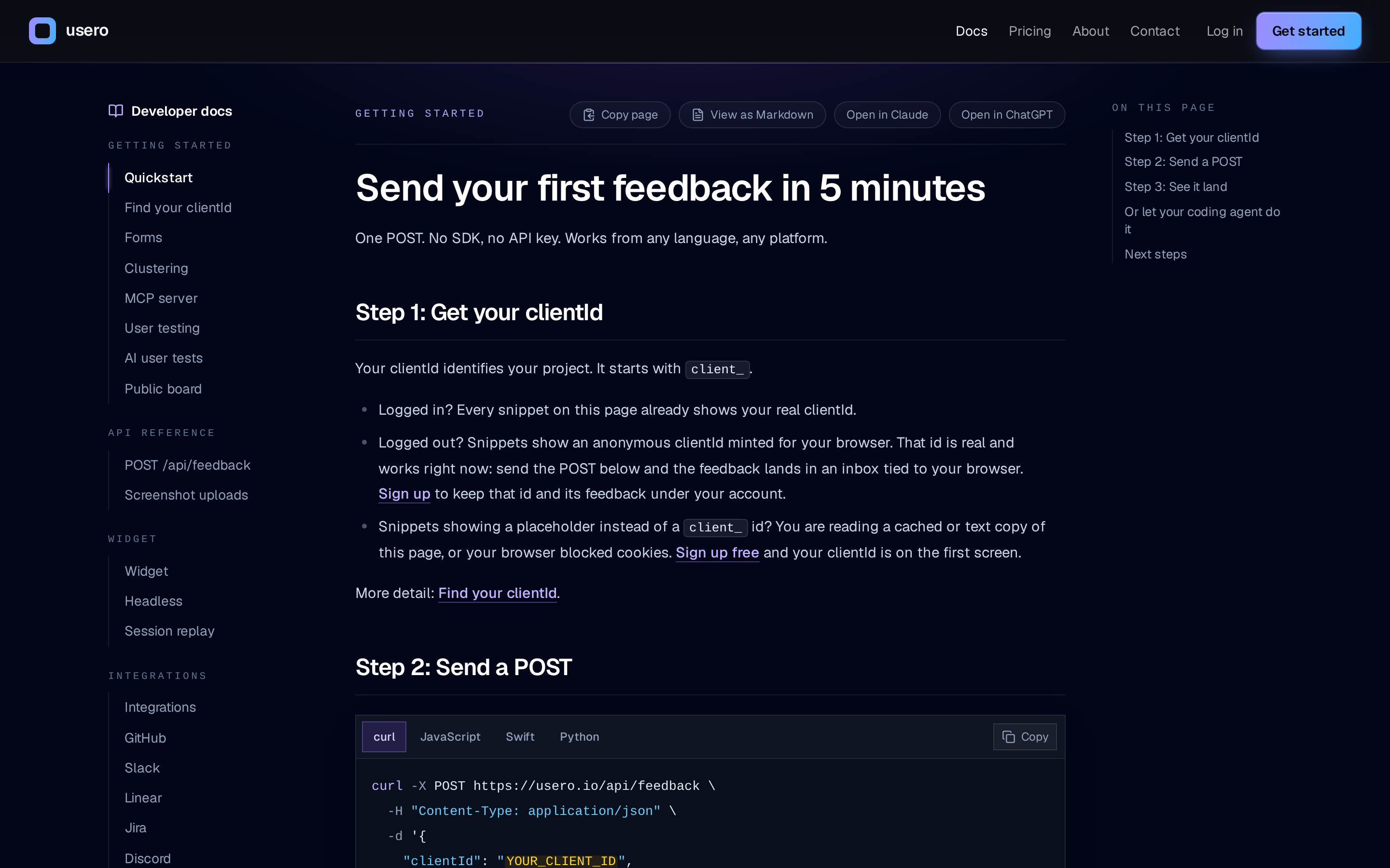 Usero — docs