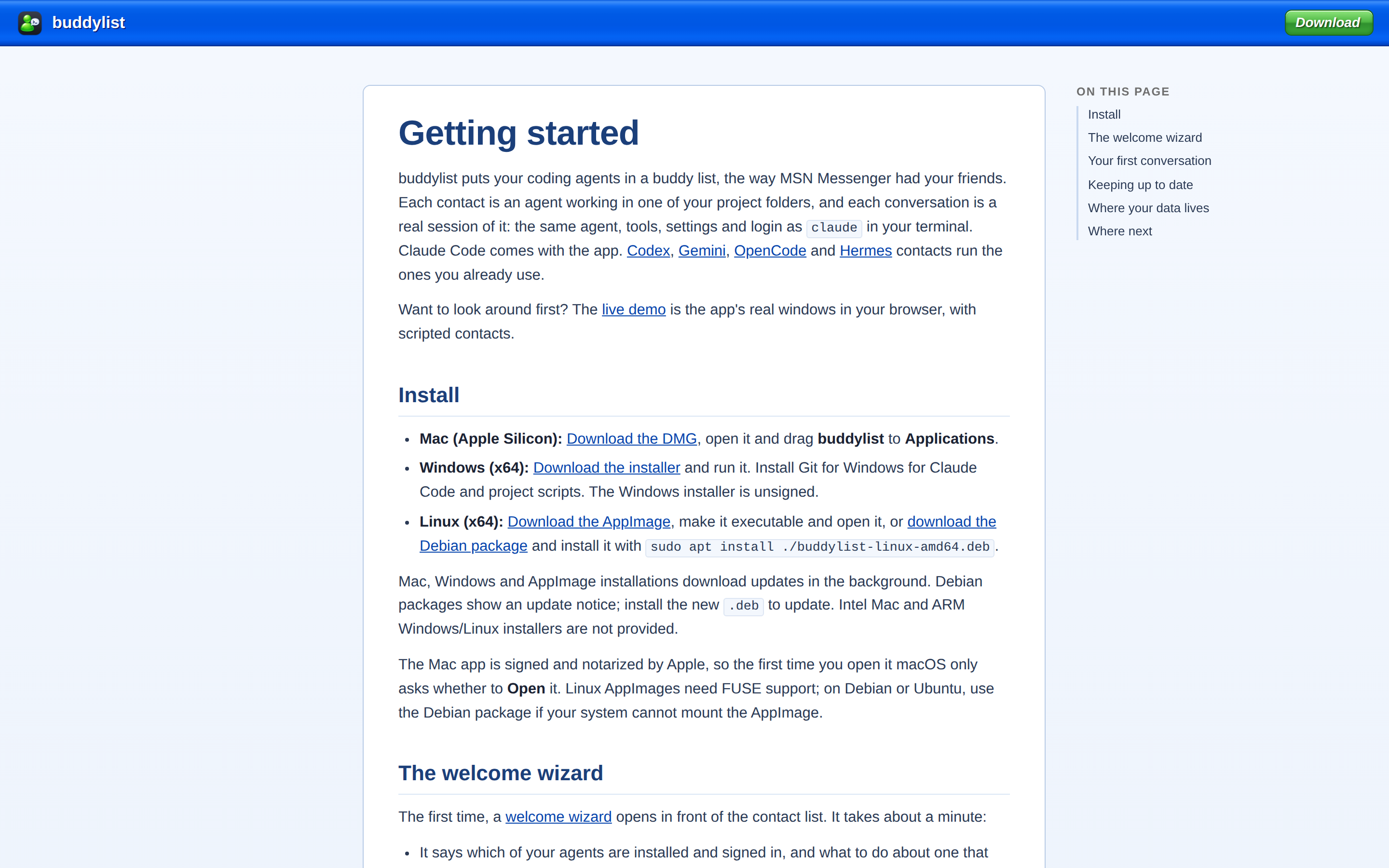 buddylist — docs