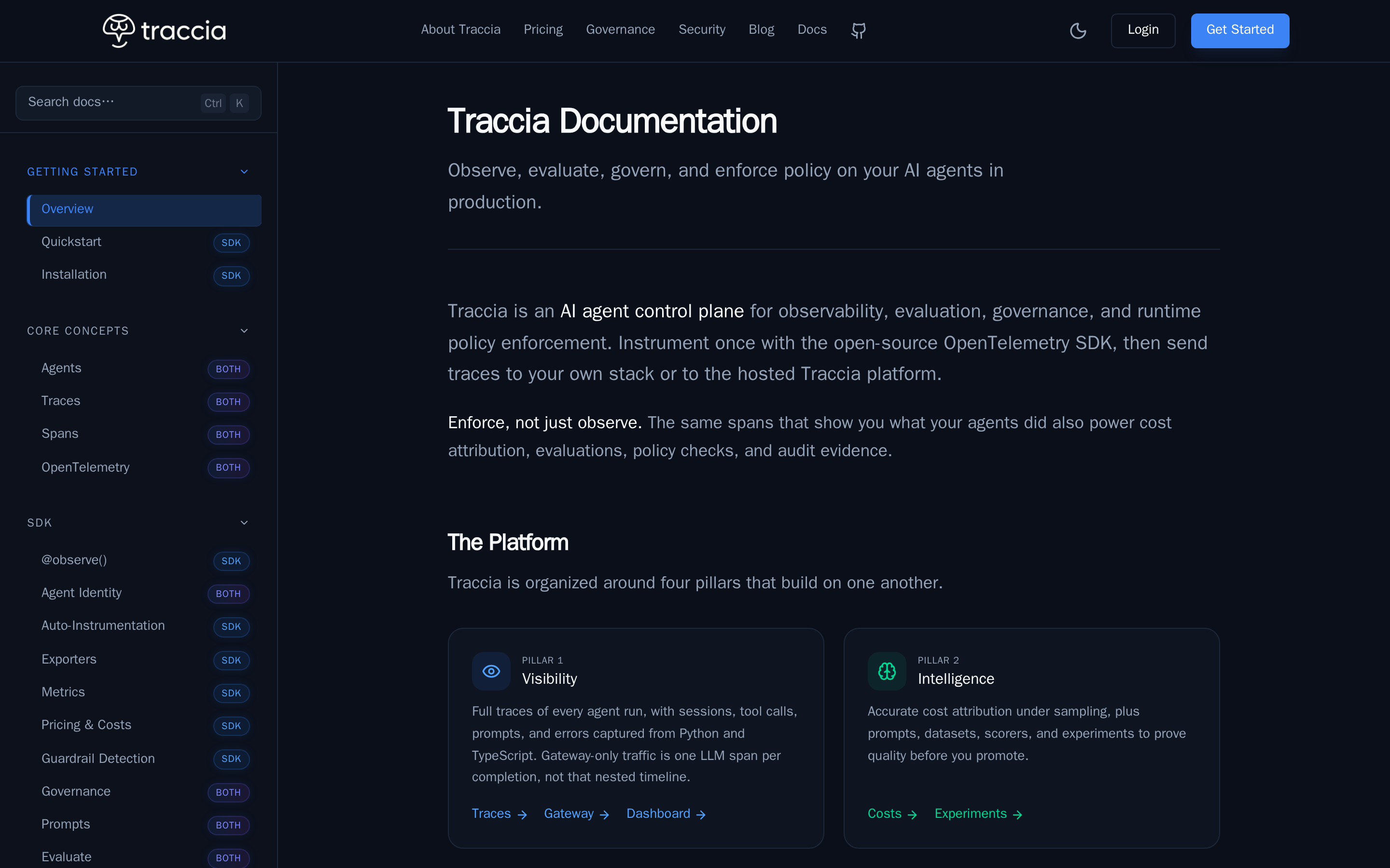 Traccia — docs