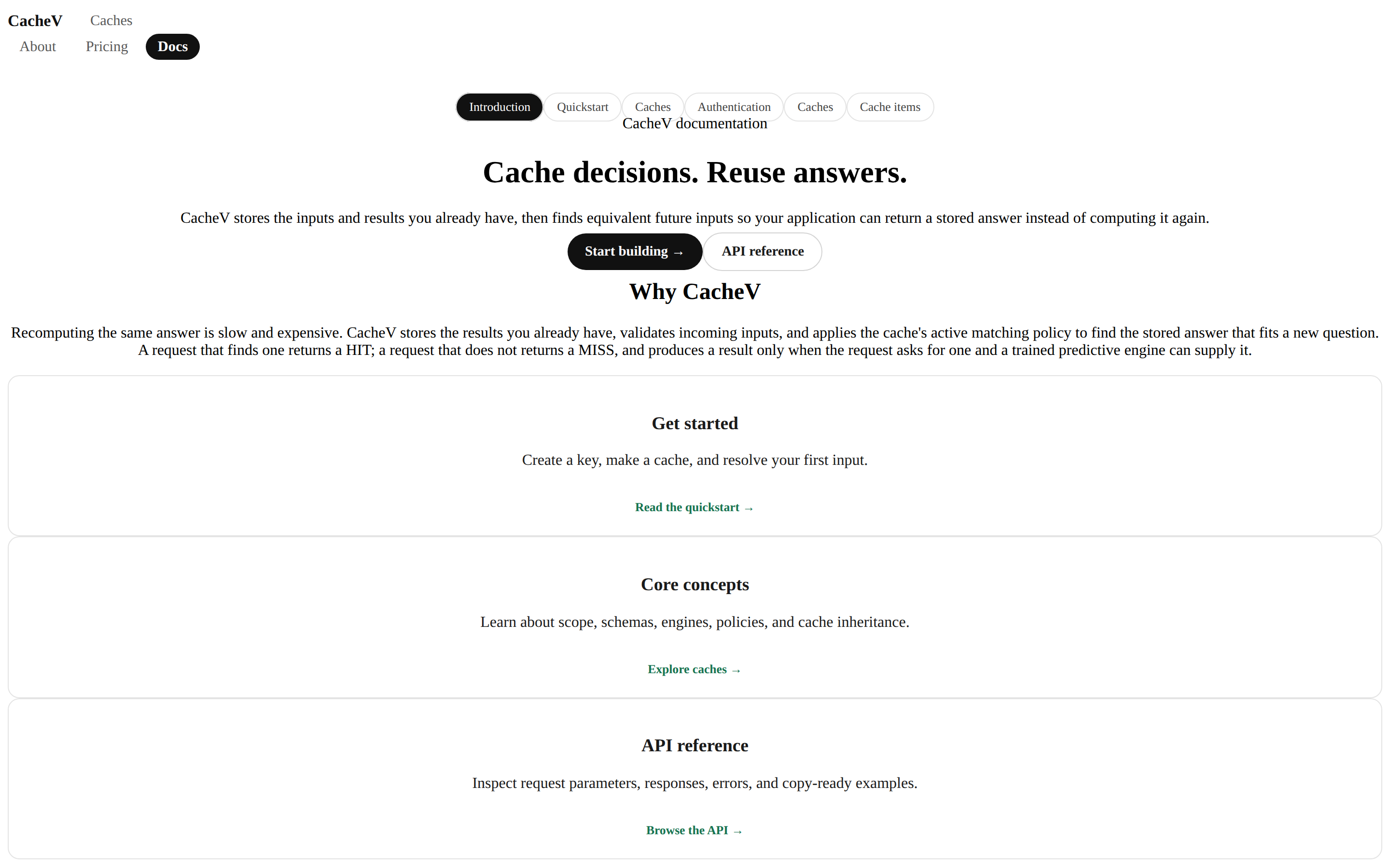 CacheV — docs