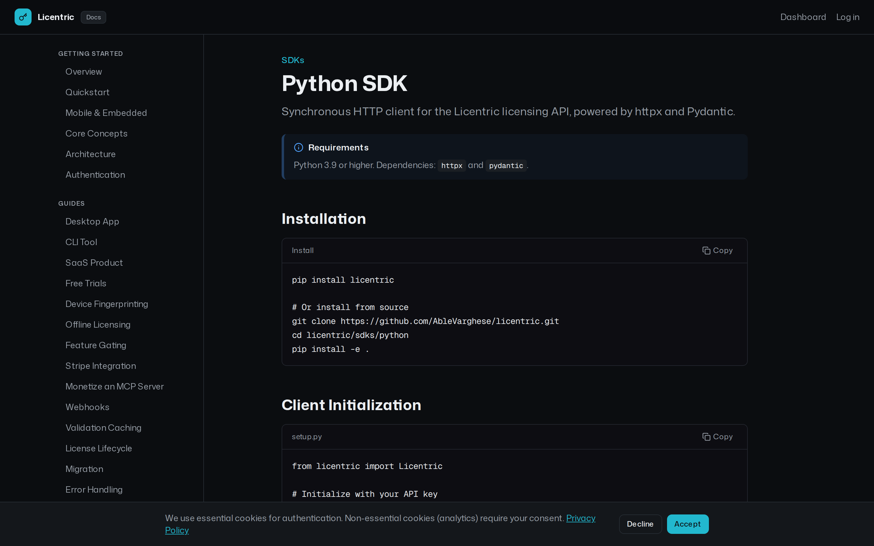 Licentric — docs